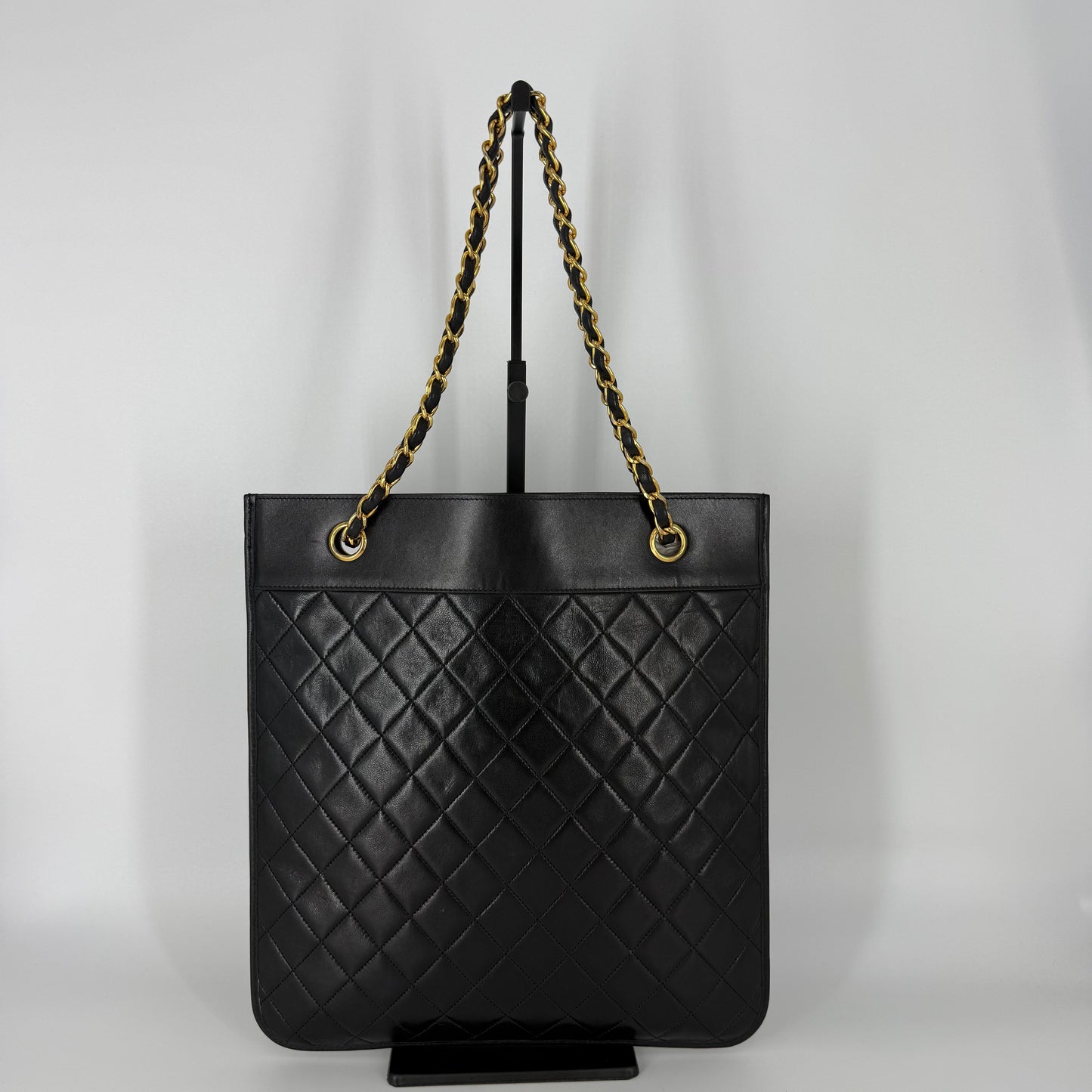 CHANEL Lambskin Tote Black