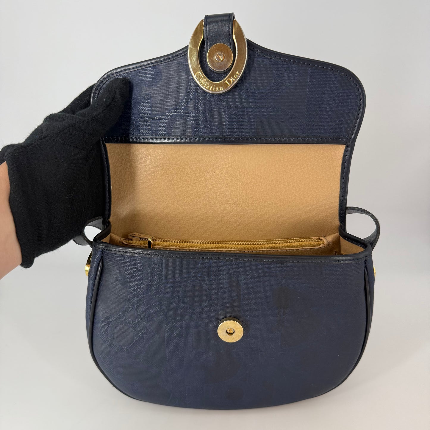 CHRISTIAN DIOR Navy Crossbody Bag