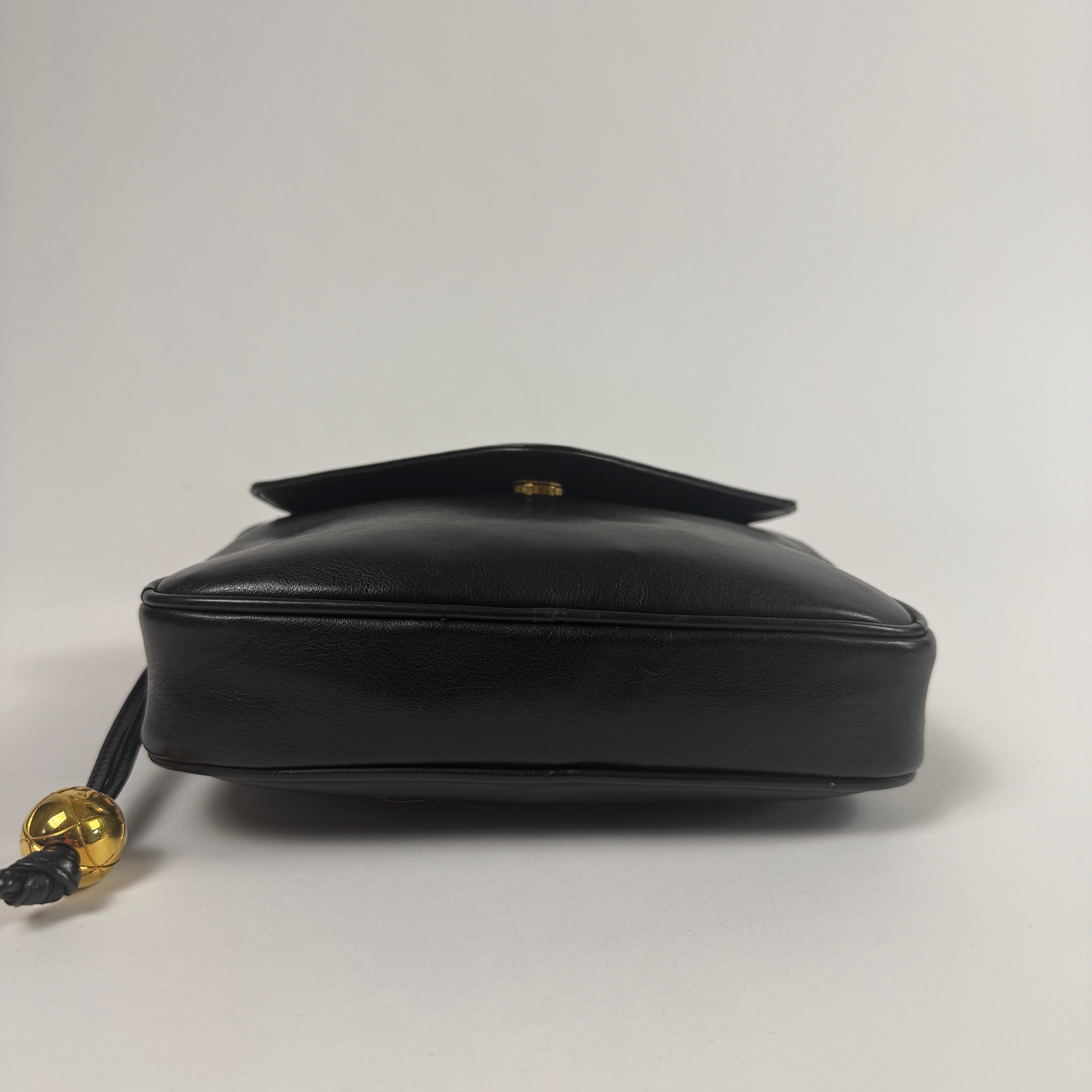 Vintage CC Waist Bag – Black Leather