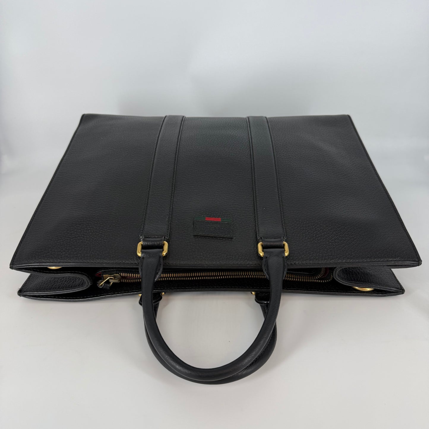 Gucci Black Leather Briefcase