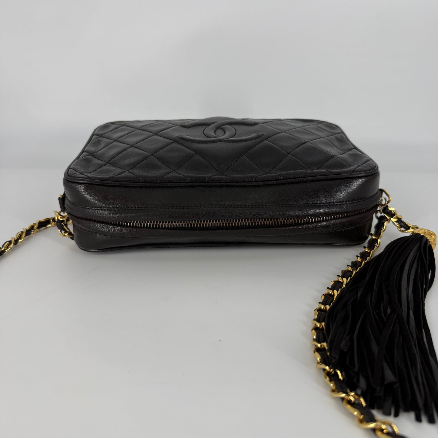 CHANEL Vintage 24-Karat Gold Camera Bag