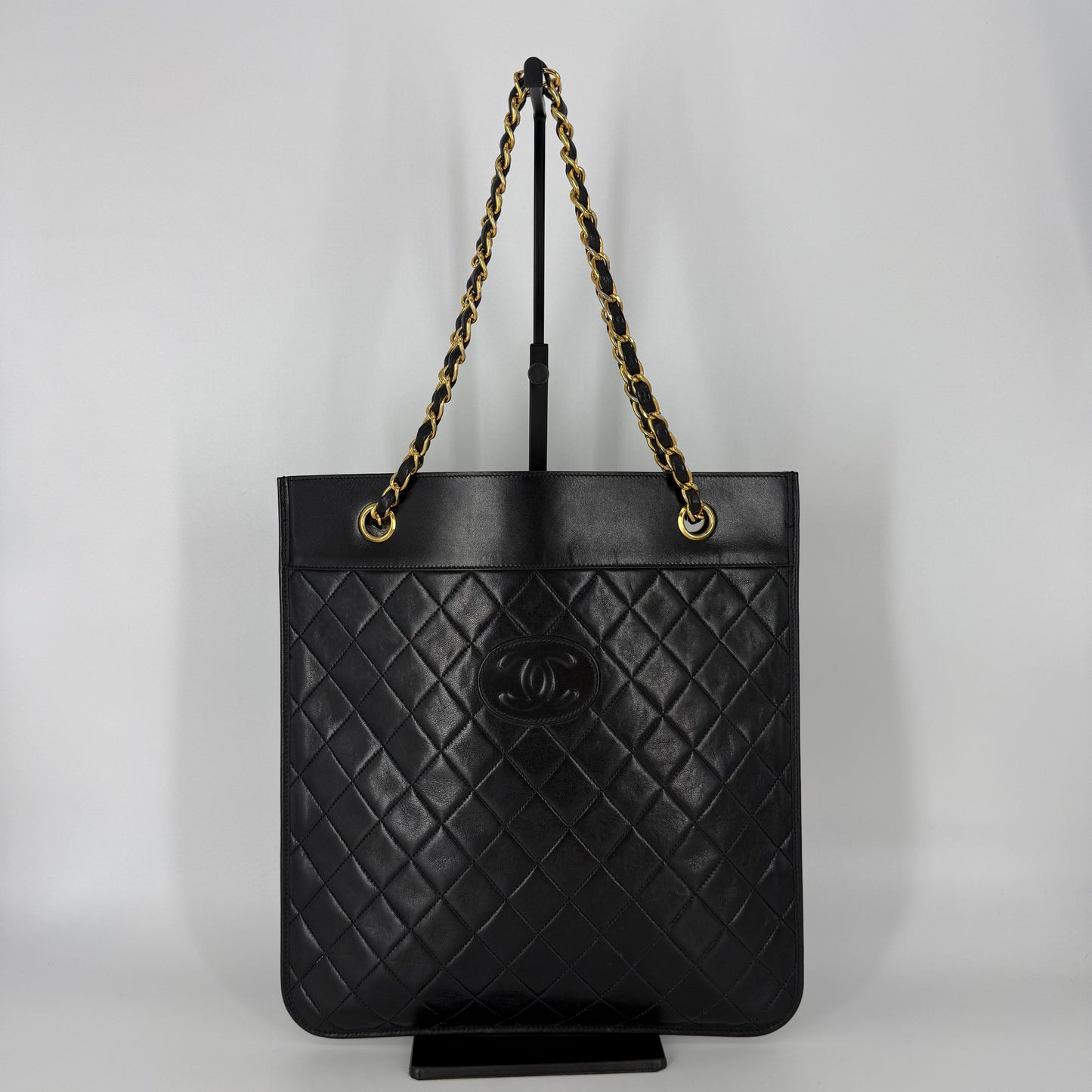 CHANEL Lambskin Tote Black