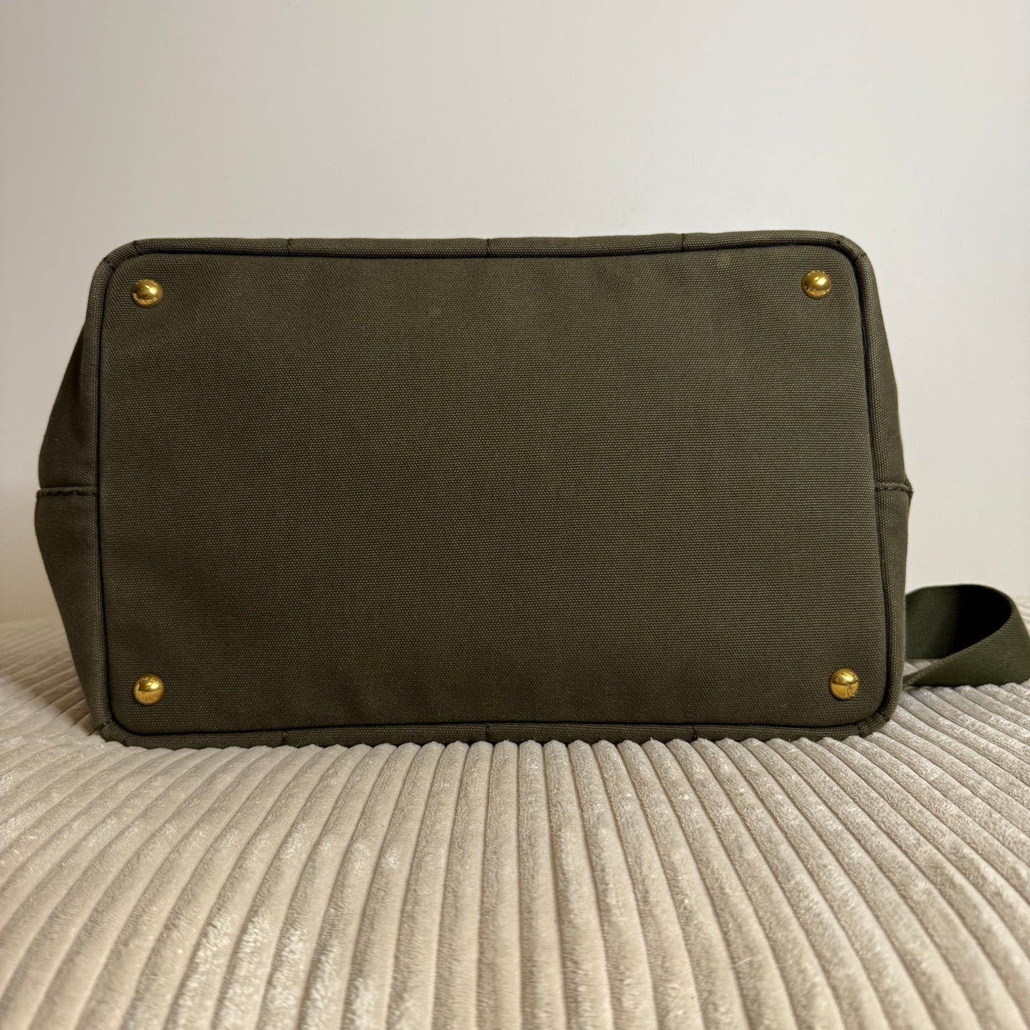 Prada Large Canapa Tote Bag