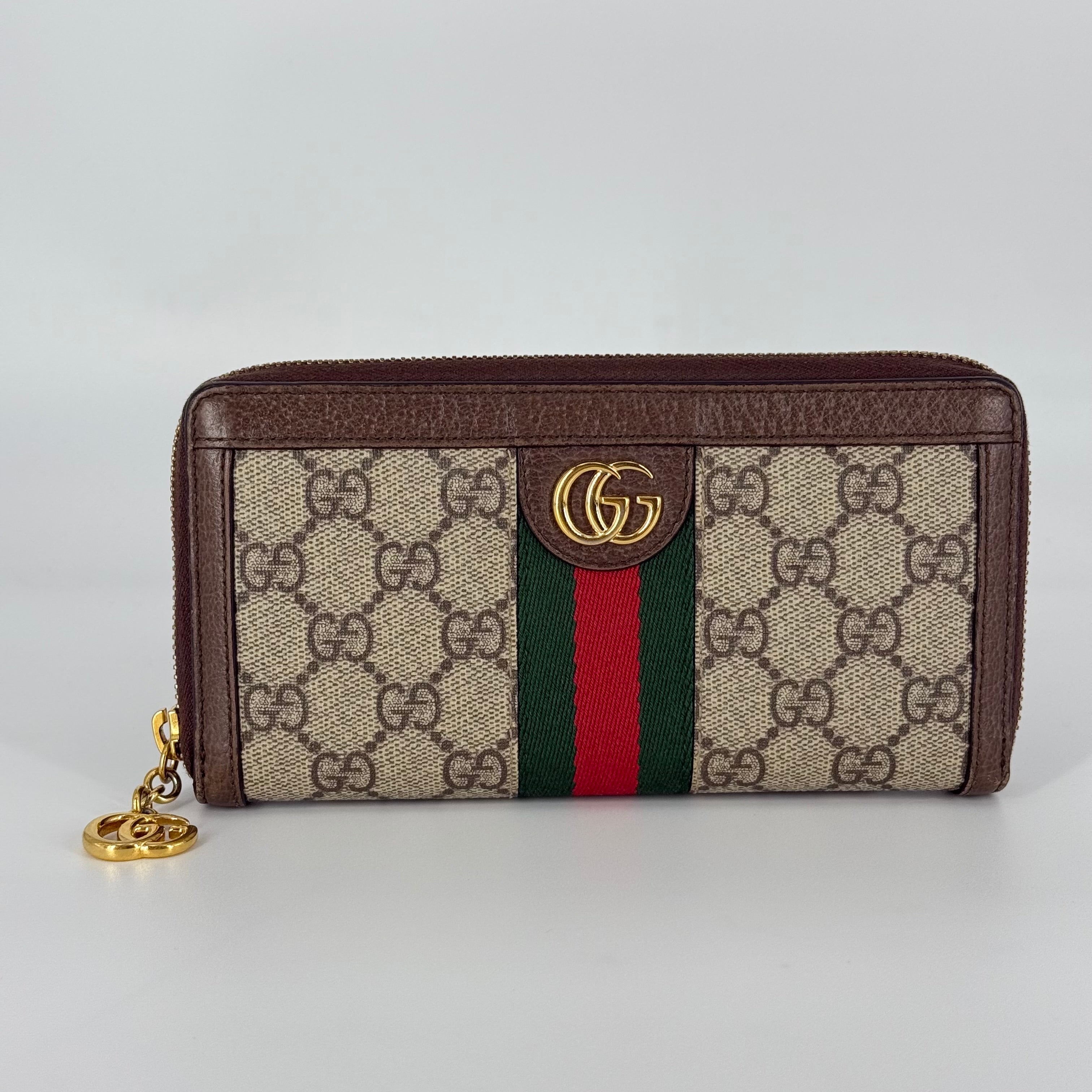 Ophidia GG Supreme Zip-Around Wallet