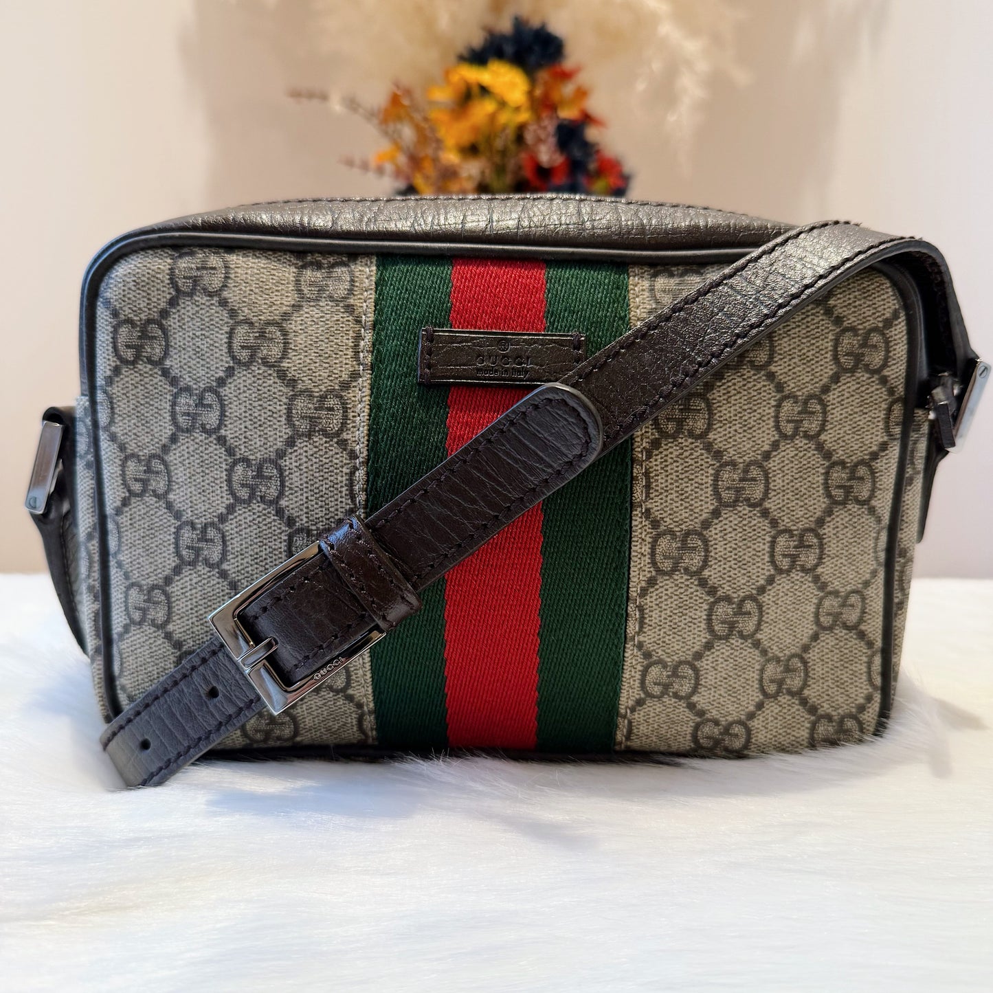 Gucci GG Supreme Web Crossbody