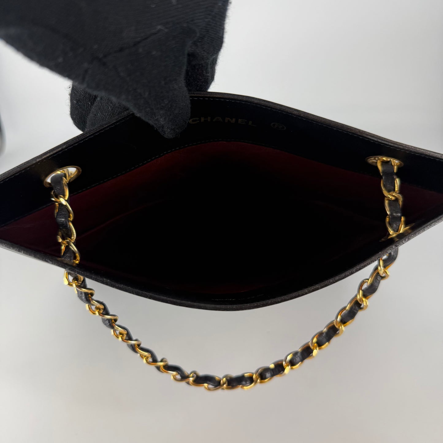 CHANEL Lambskin Tote Black