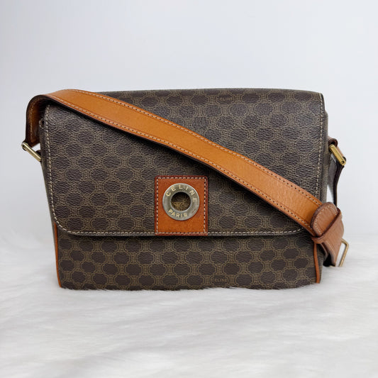 CELINE Macadam Crossbody Bag