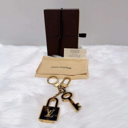 Louis Vuitton Padlock & Key Bag Charm