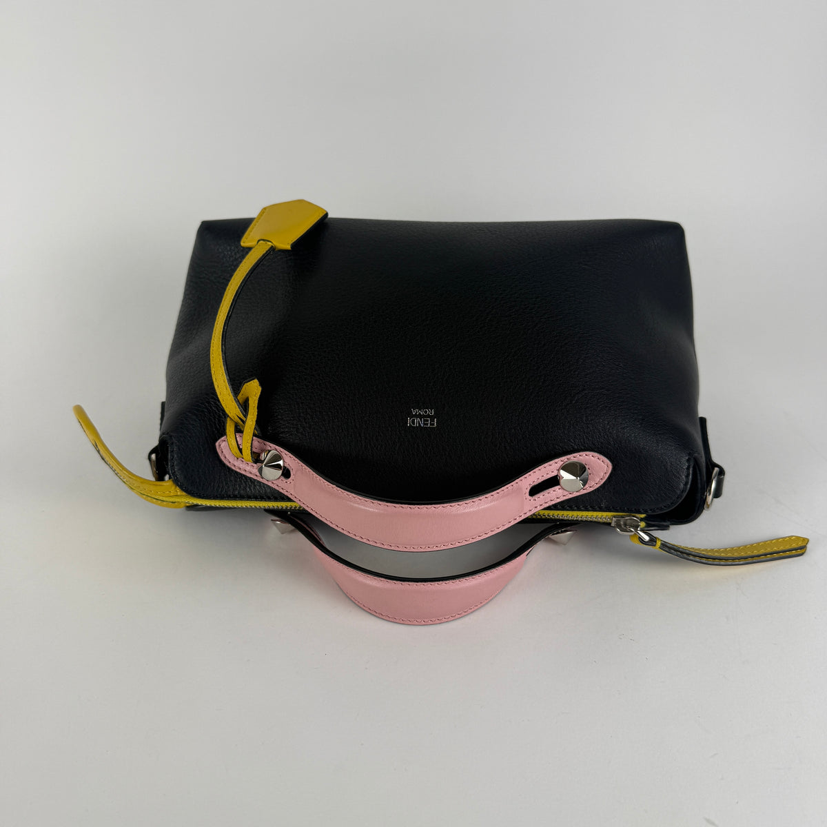 By The Way — Black Leather with Multicolor Details — Silver-Tone Hardware