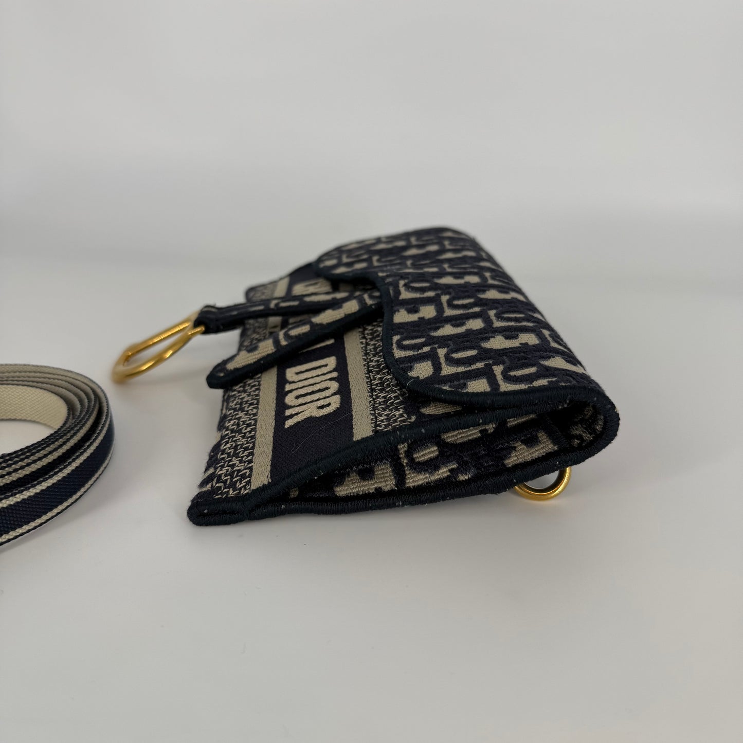 CHRISTIAN DIOR Saddle Canvas Bag