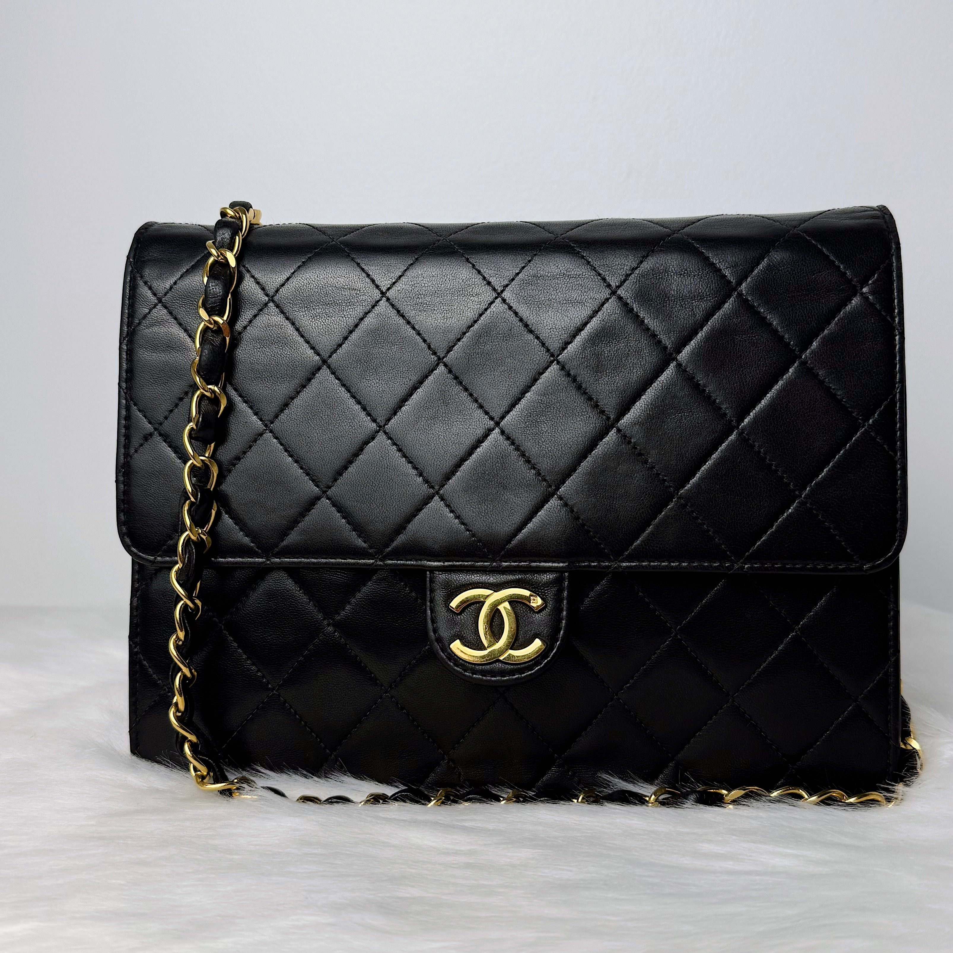 Vintage Flap Bag – 24K Gold