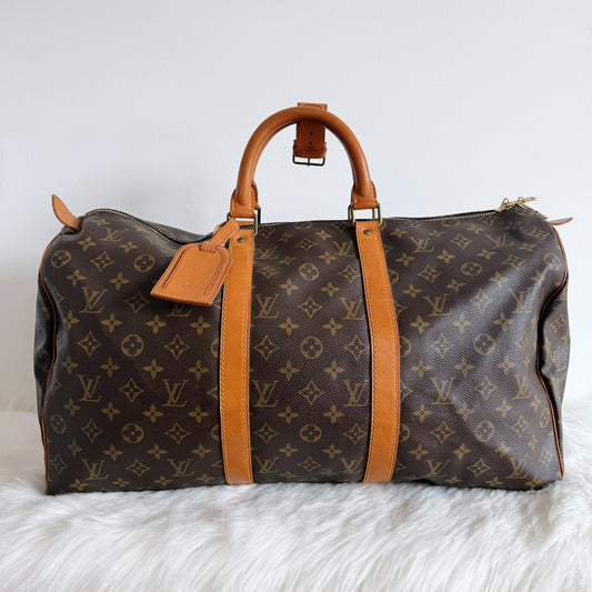 LOUIA VUITTON Keepall 50 Monogram Canvas