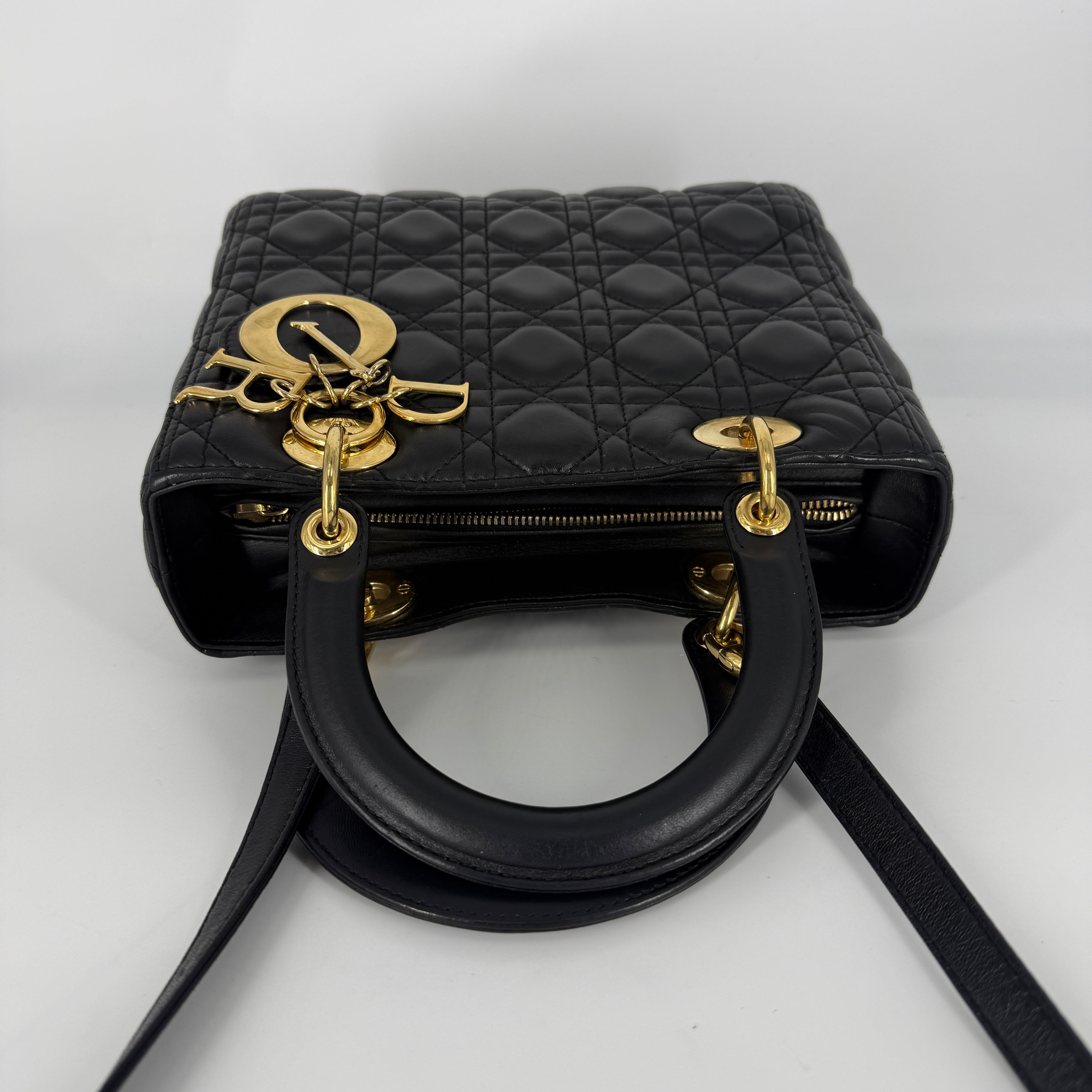 LADY DIOR Black Cannage Médium