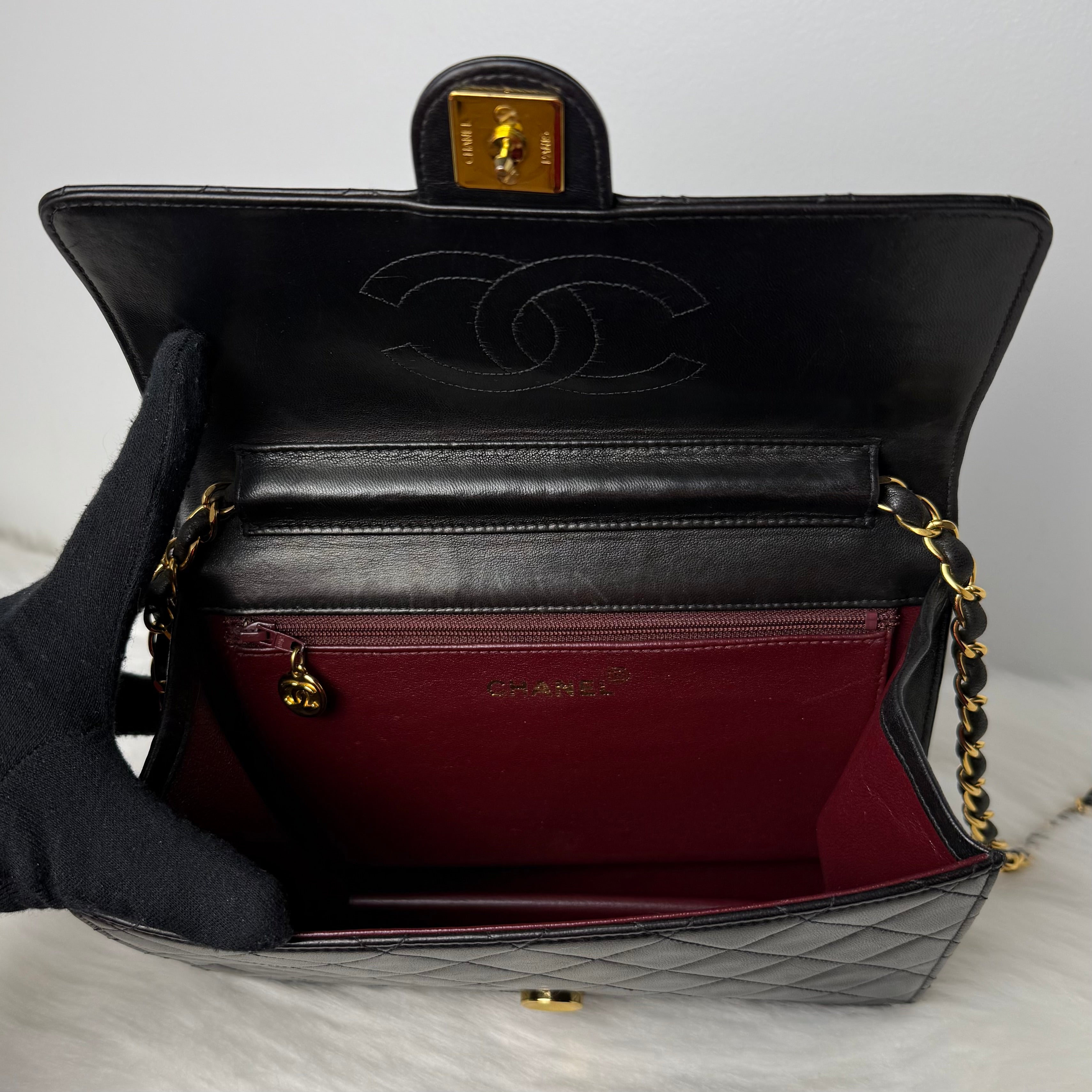Vintage Flap Bag – 24K Gold