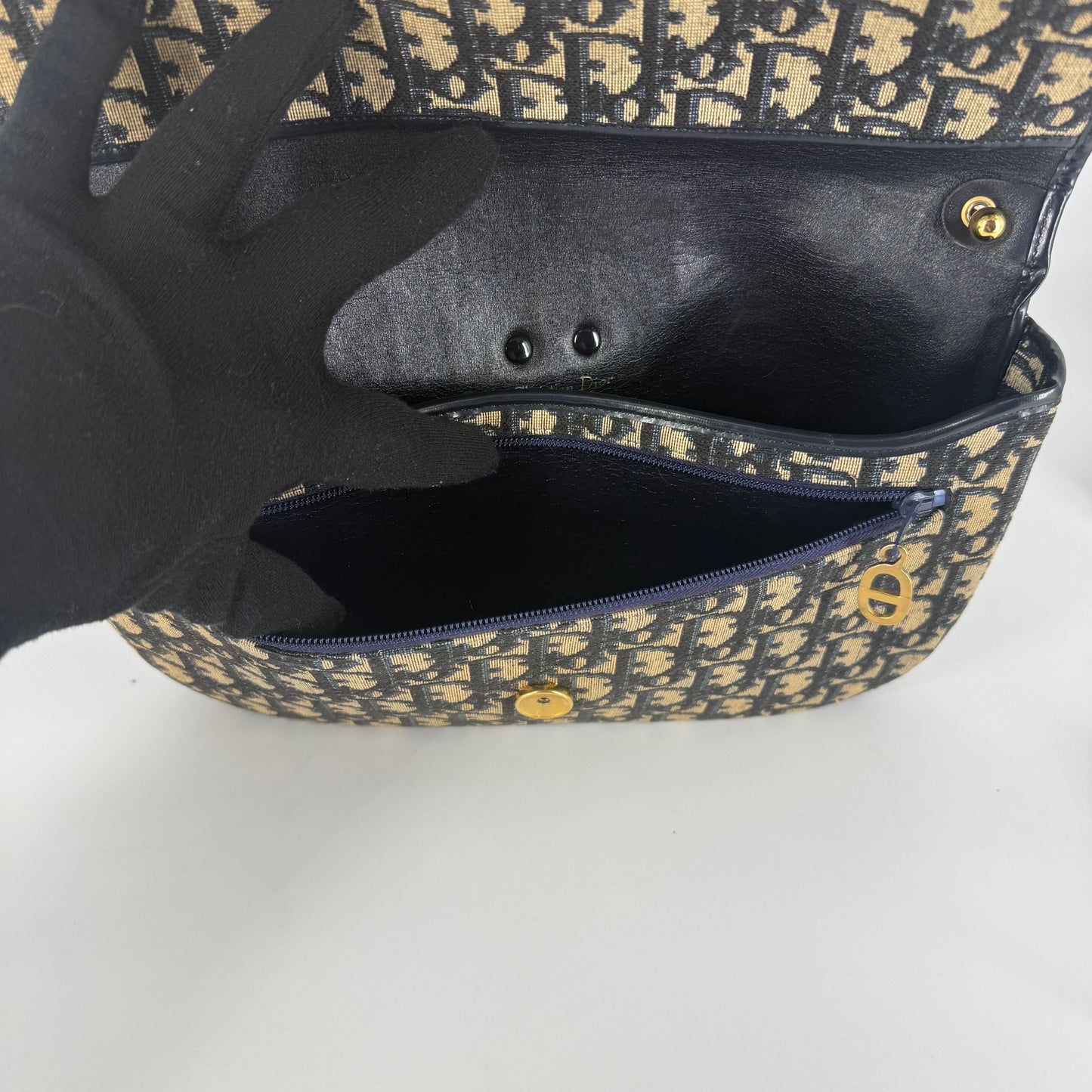 CHRISTIAN DIOR Oblique Jacquard Shoulder Bag