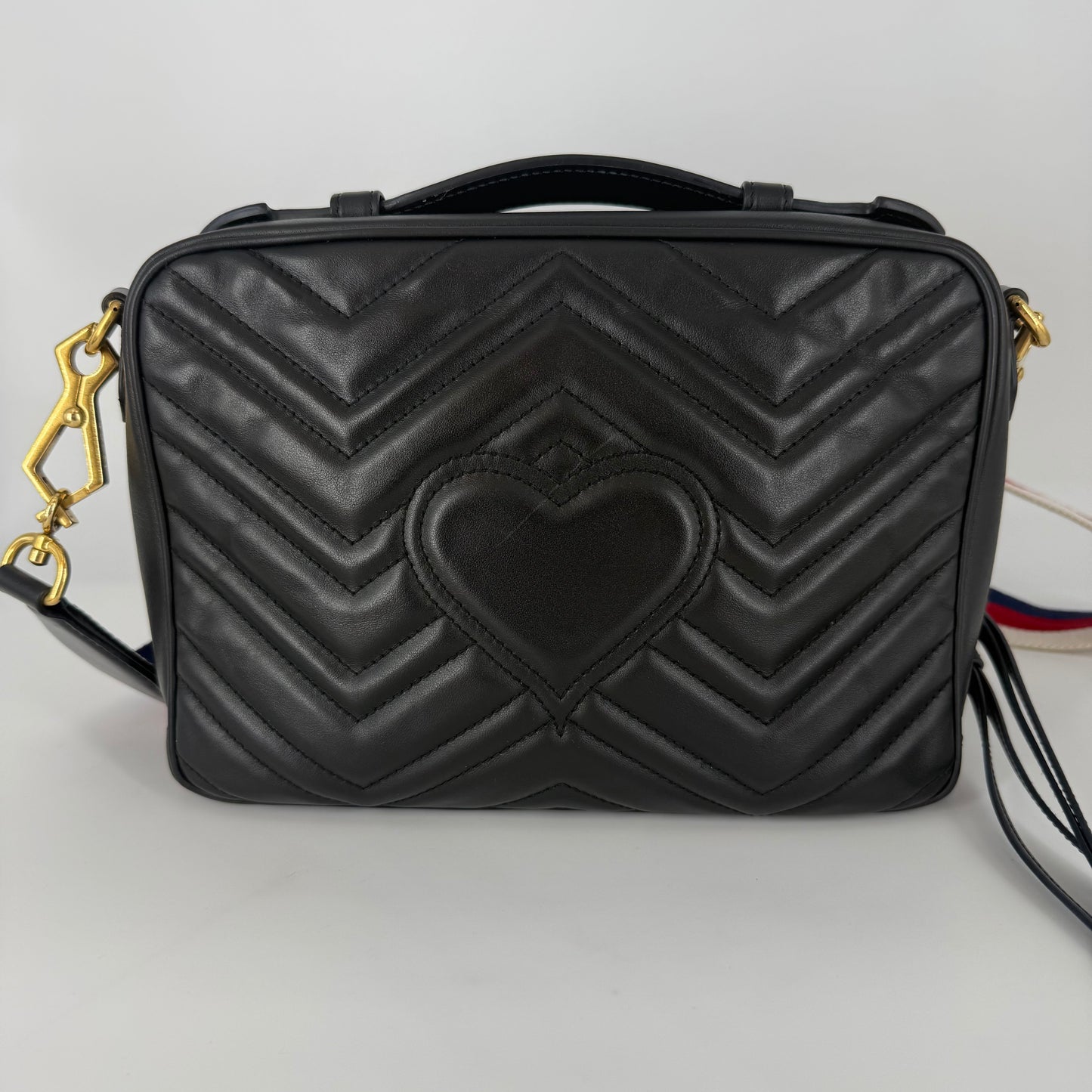GUCCI Double G Marmont Crossbody Bag