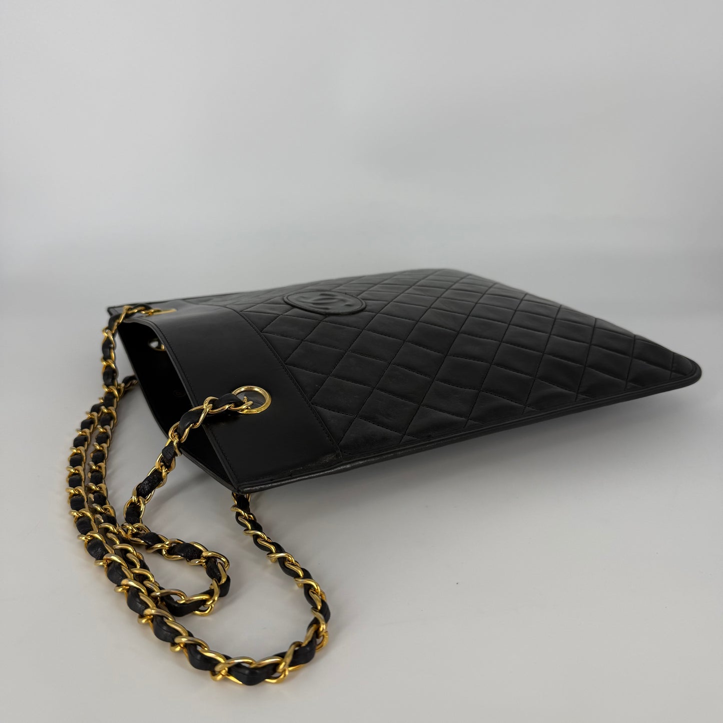 CHANEL Lambskin Tote Black