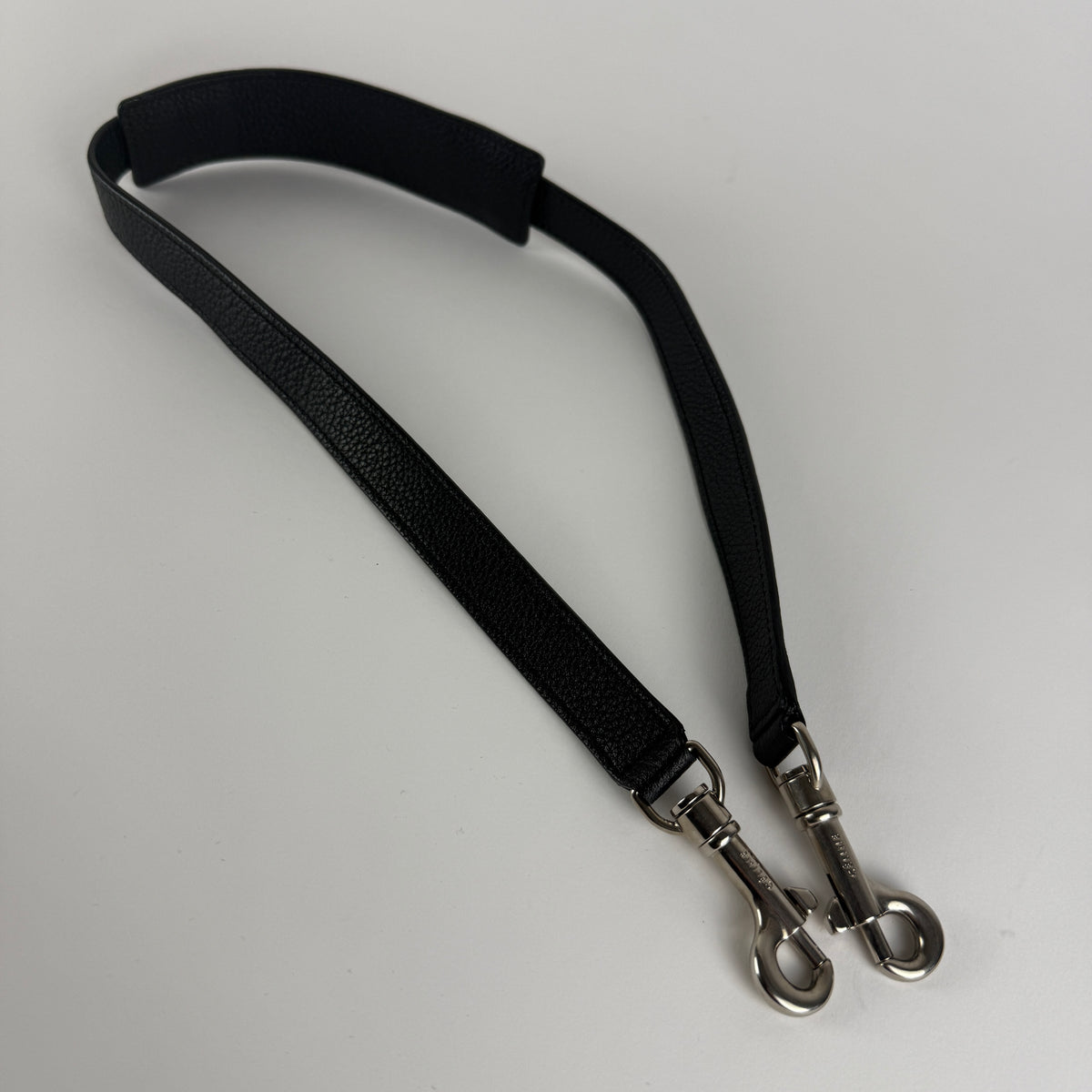 Trapeze Medium — Black Leather & Tweed 1