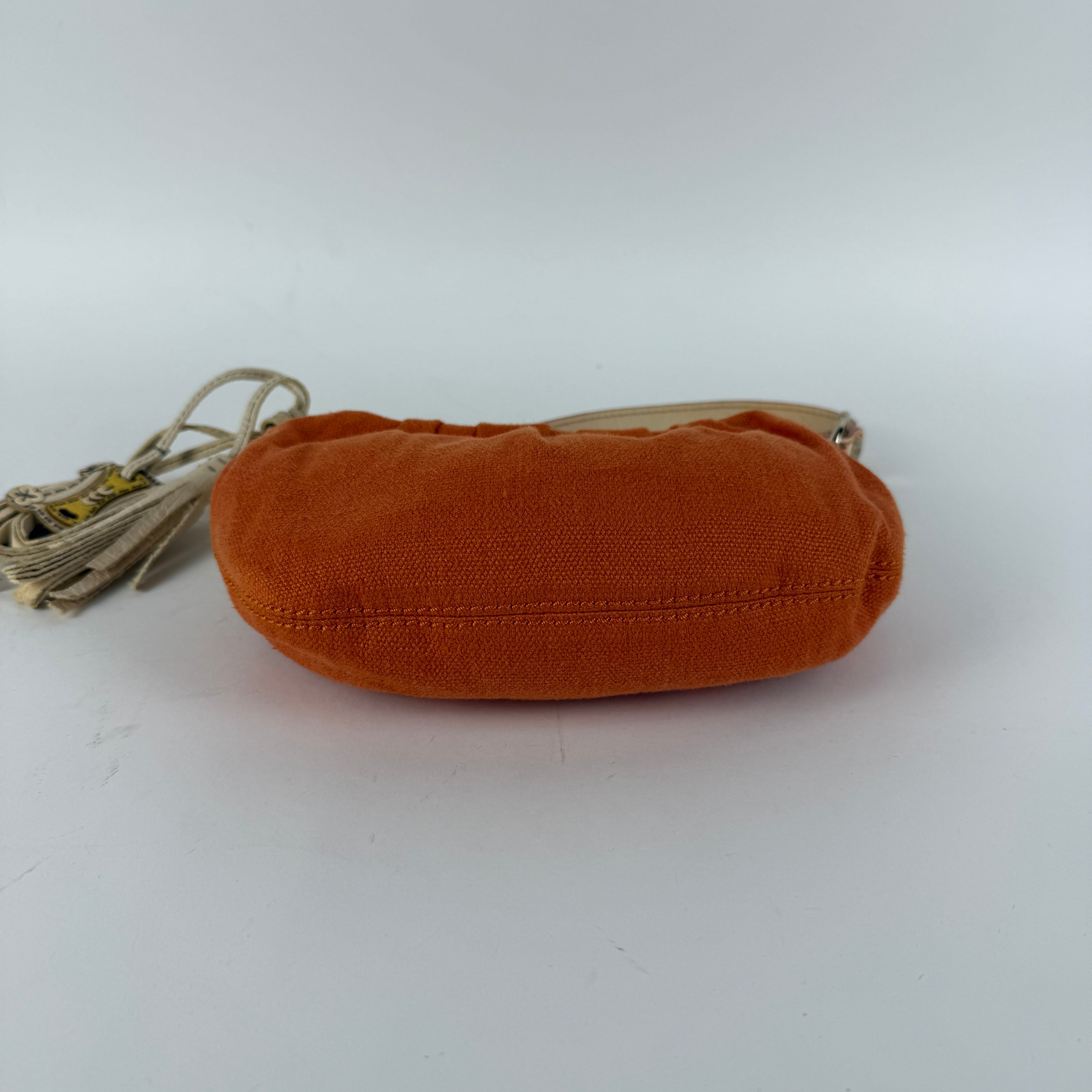 Y2K Orange Canvas Hobo