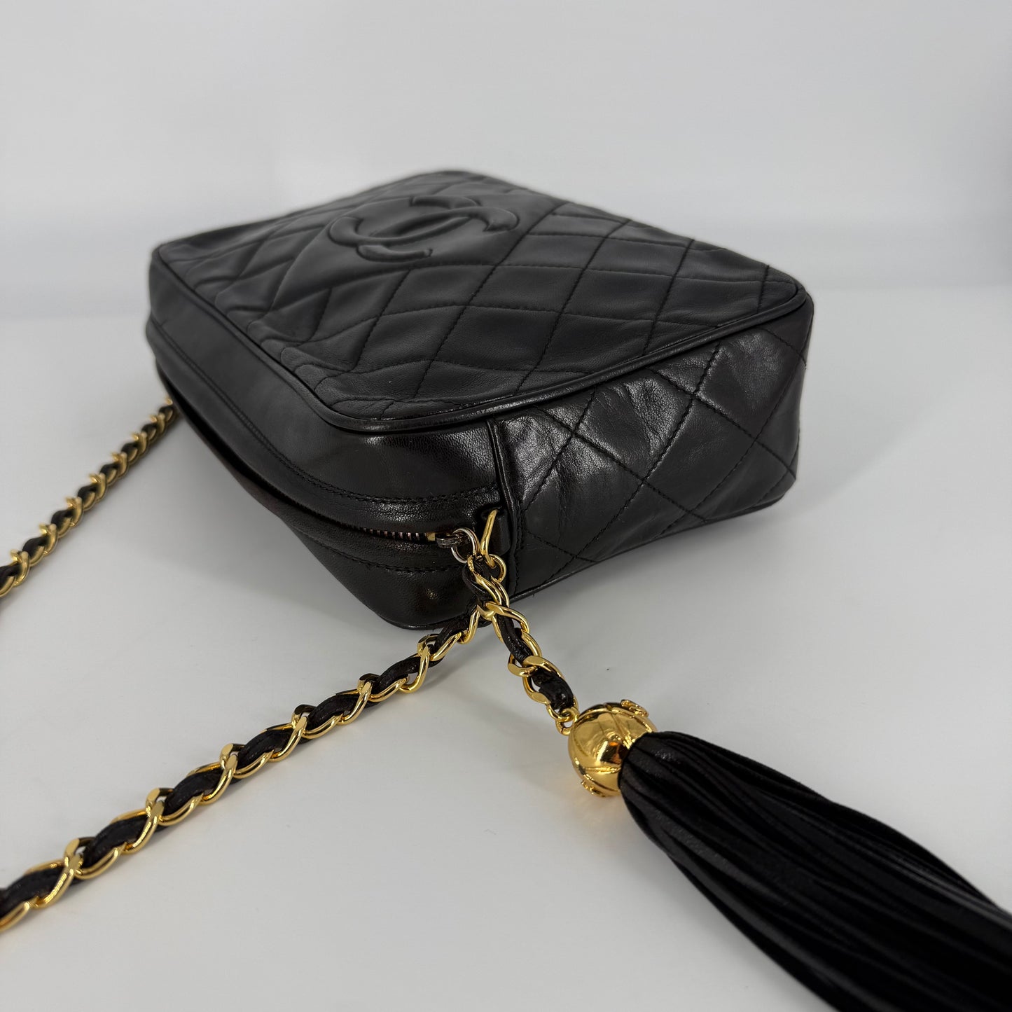 CHANEL Vintage 24-Karat Gold Camera Bag