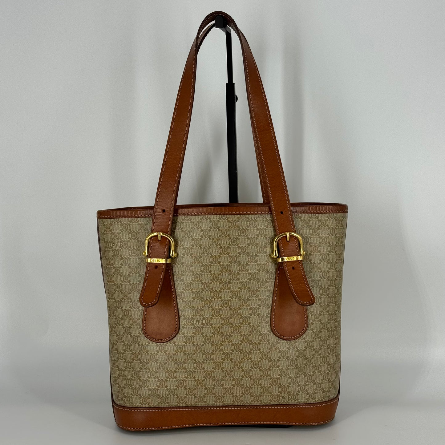 CÉLINE Macadam Bucket Tote Bag