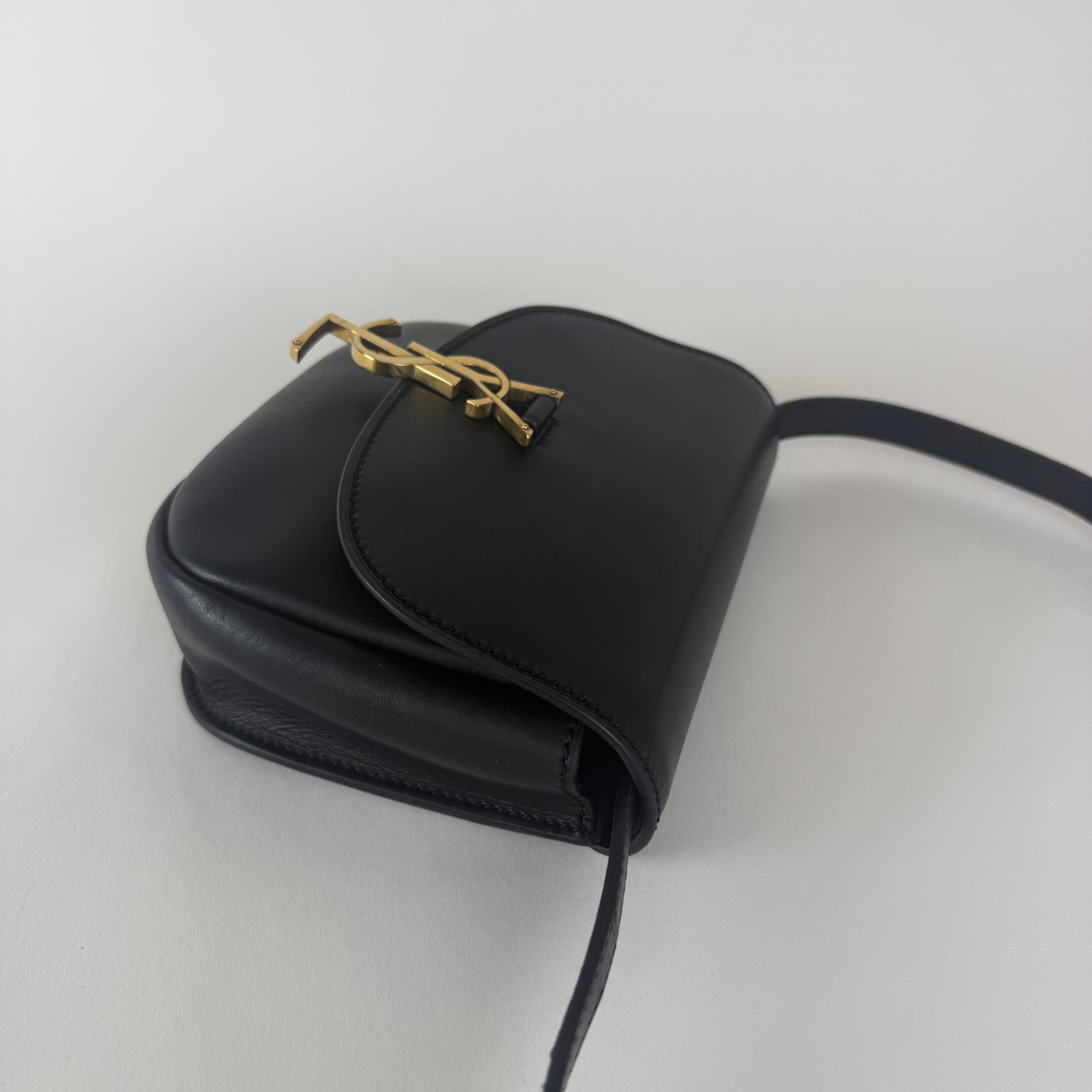 Kaia Small Crossbody Bag — Black Leather