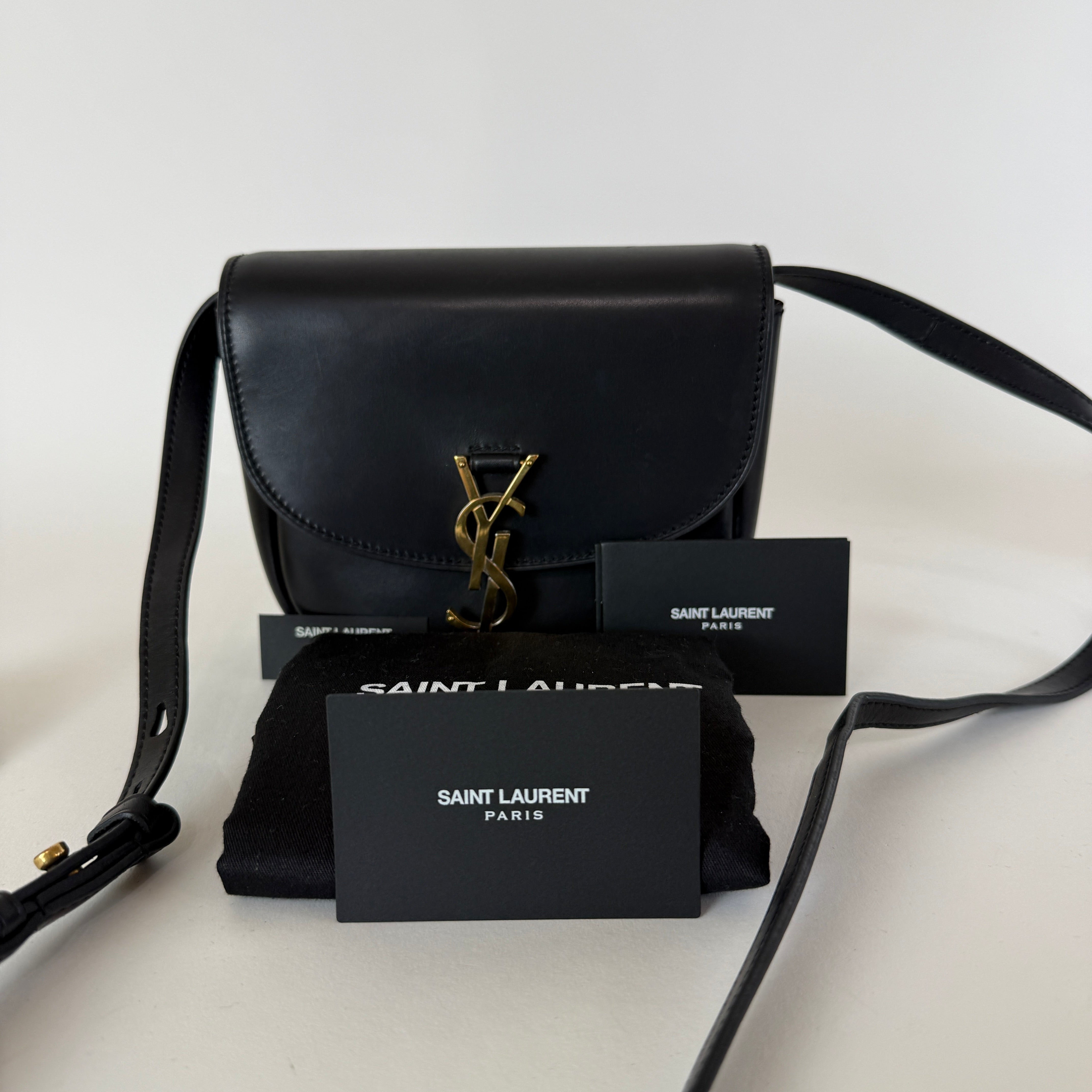 Kaia Small Crossbody Bag — Black Leather
