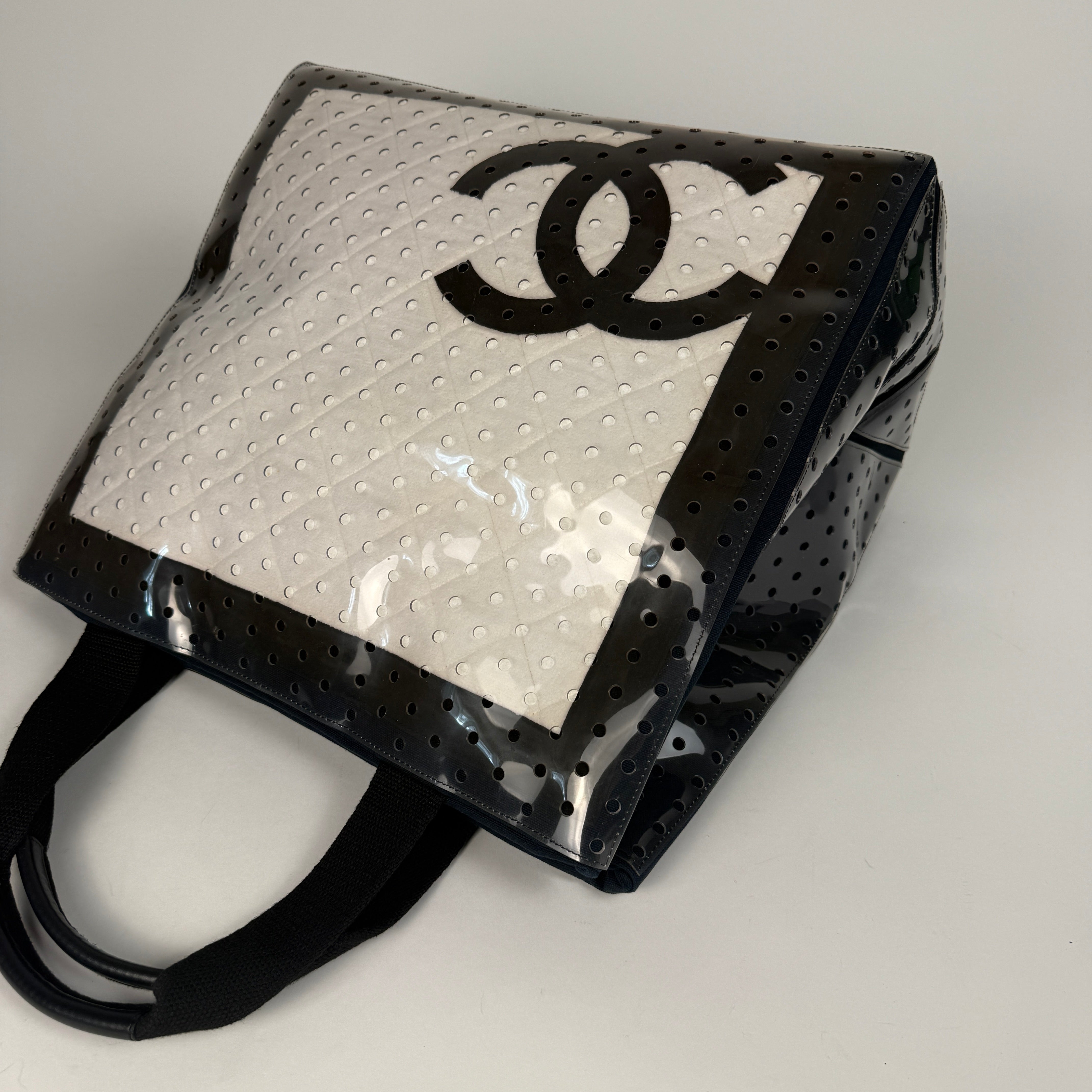 Coco Mark Vinyl Canvas Tote Bag