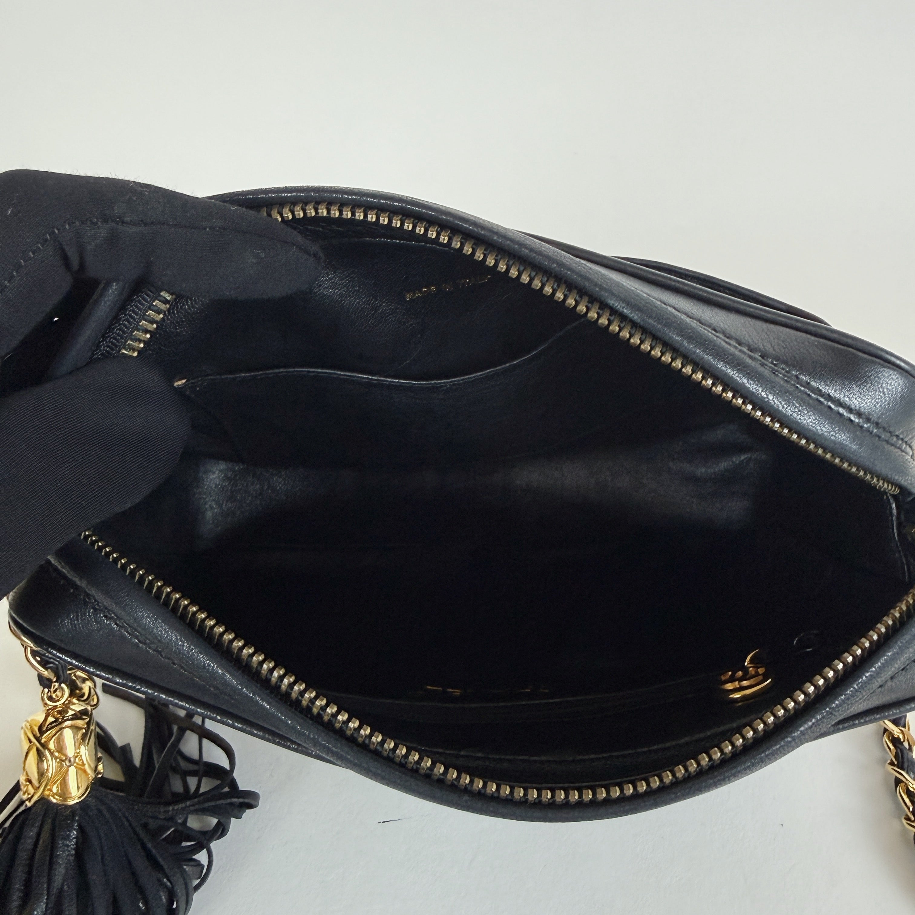 Vintage Camera Bag — 24K Gold Hardware