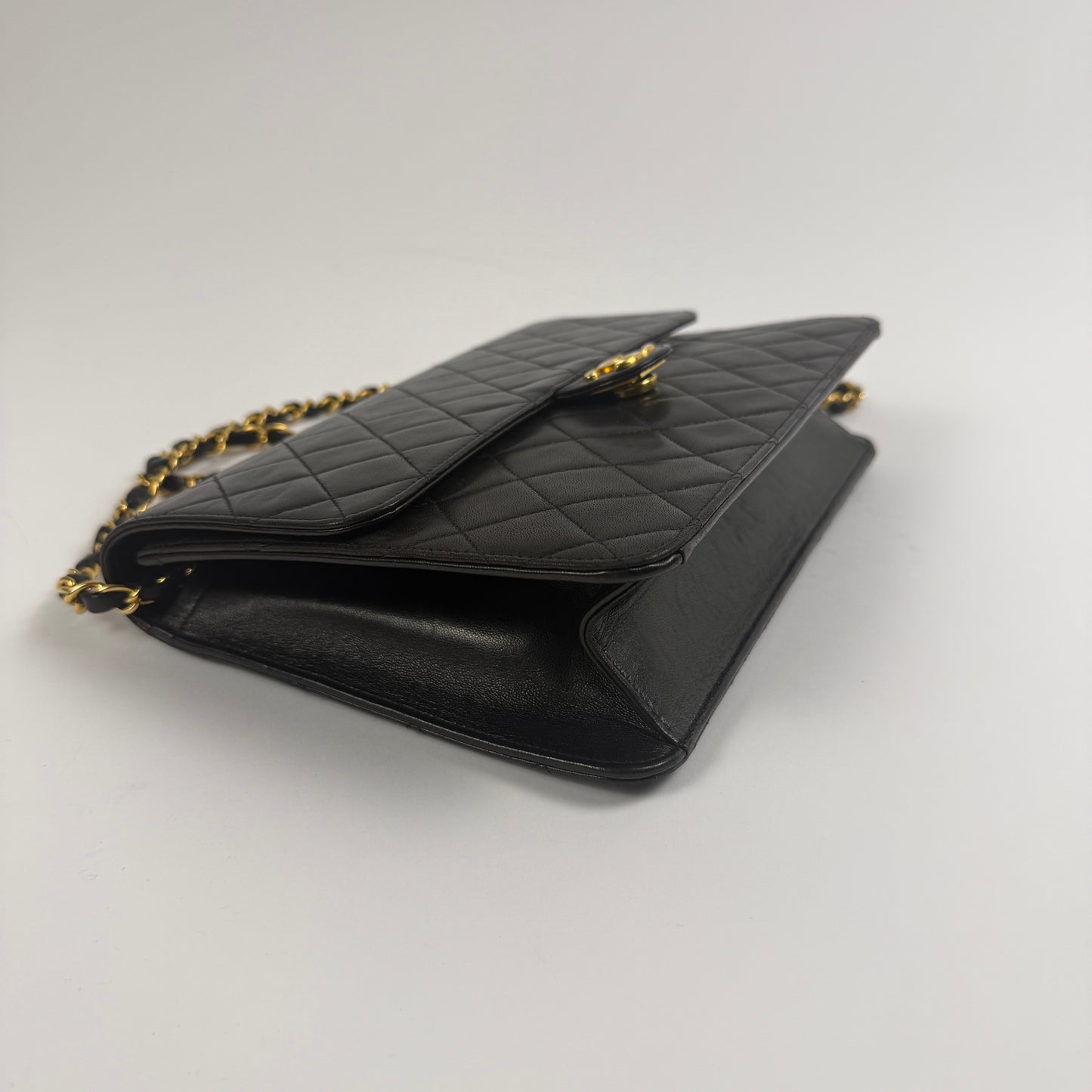 CHANEL Vintage Single Flap — 24K Gold-Plated