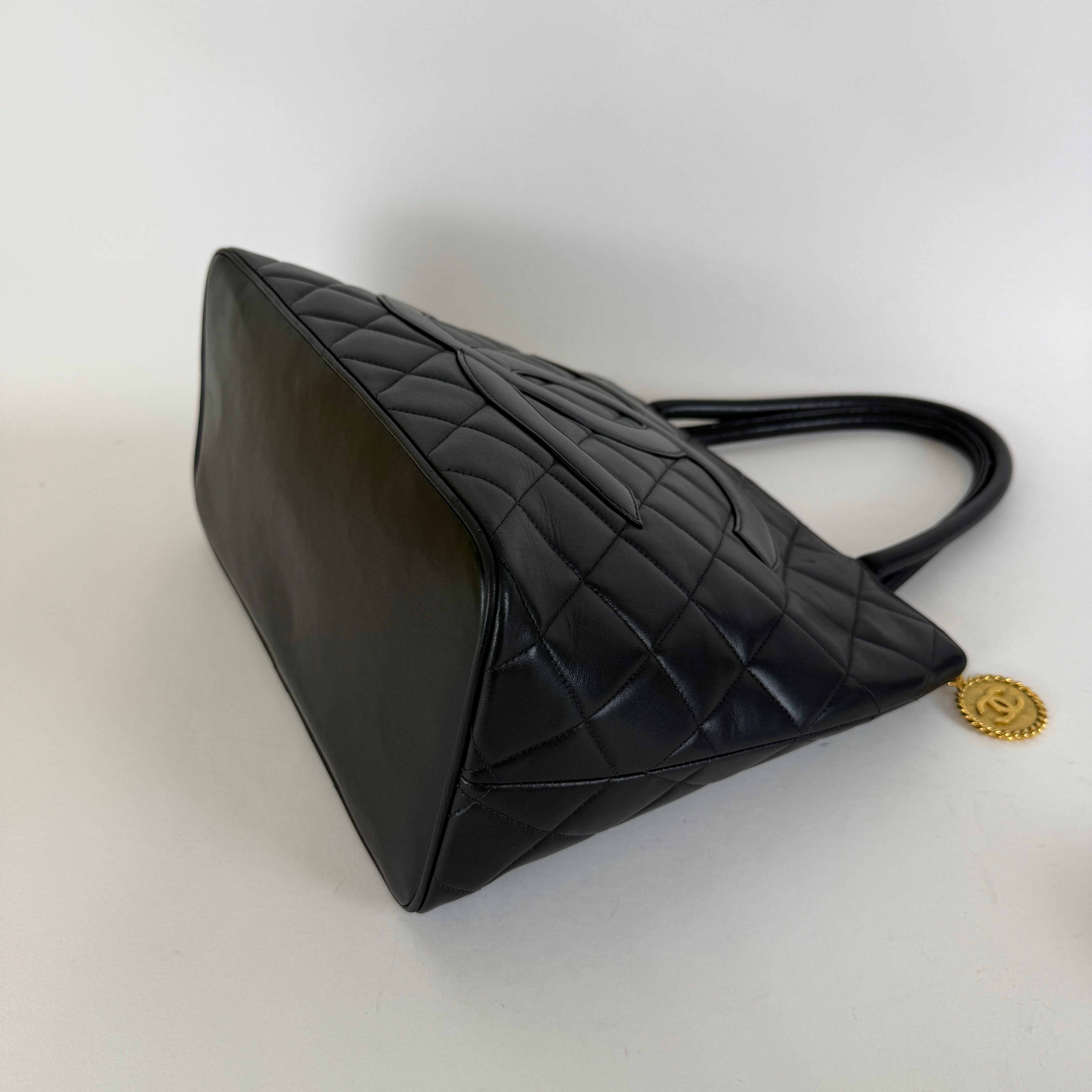 Vintage Medallion Tote — 24K Gold Hardware