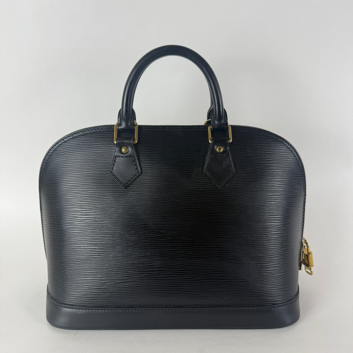 Alma PM — Black Epi Leather — Gold-Tone Hardware