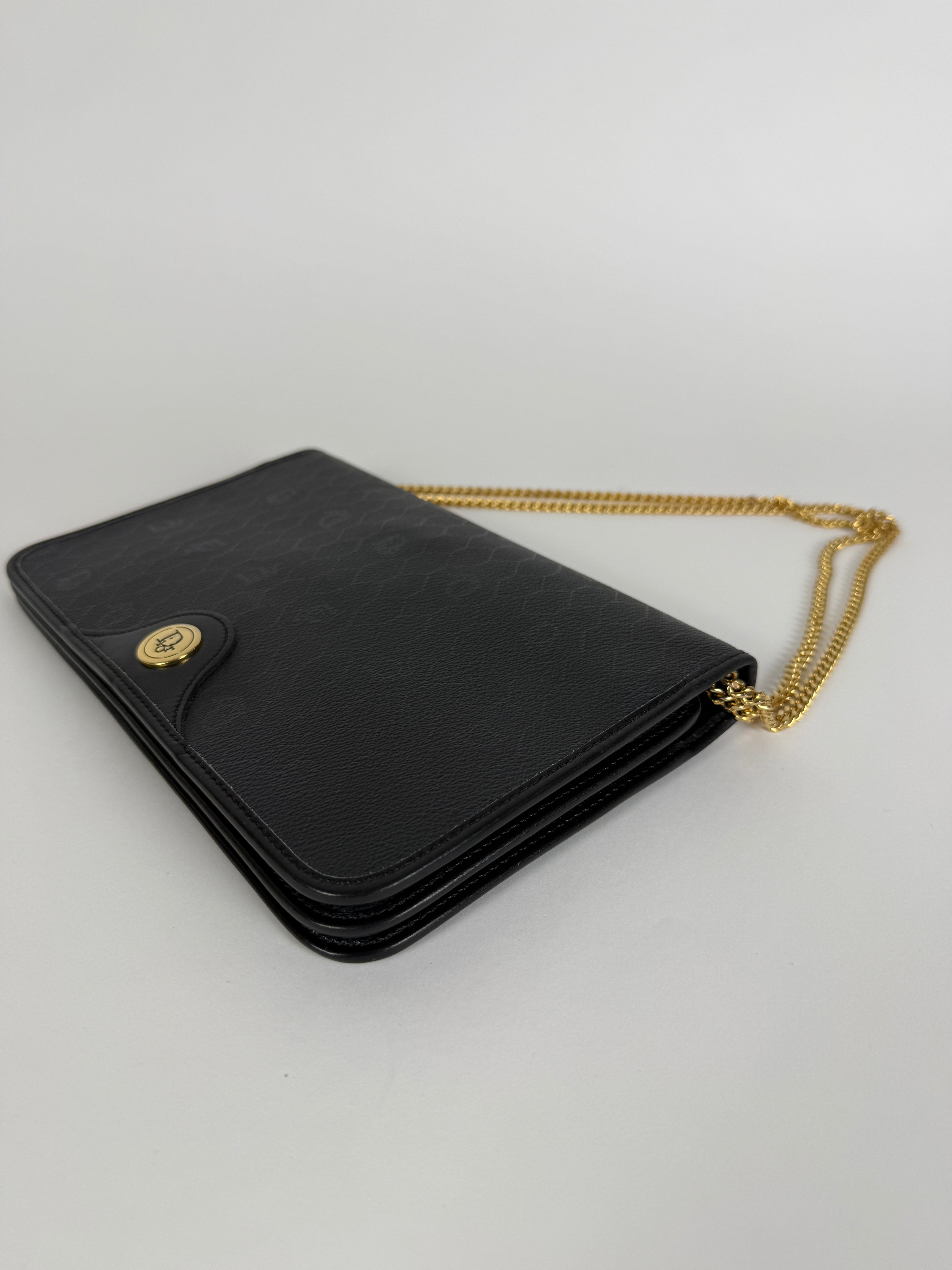 Vintage Black Chain Clutch