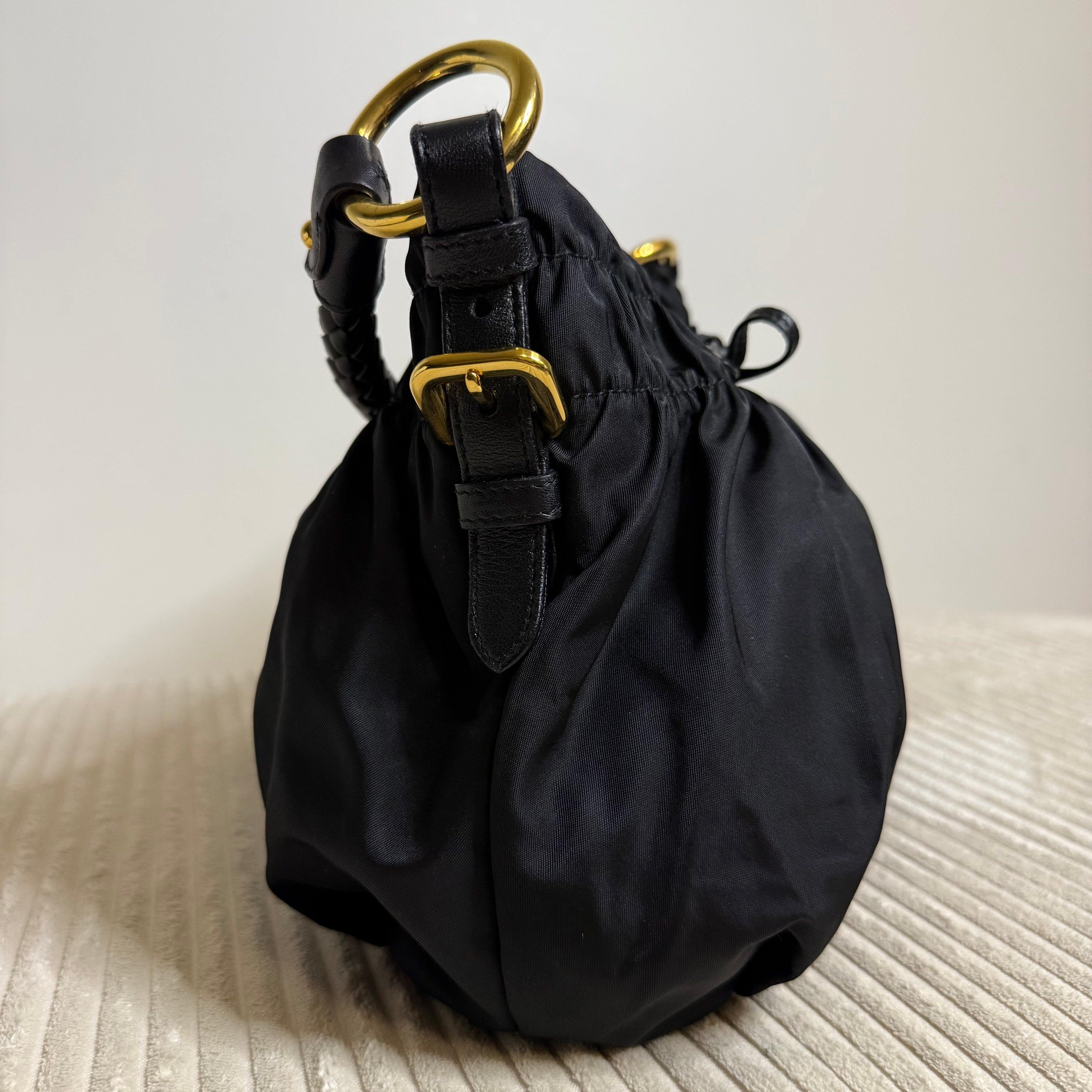 Black Tessuto Shoulder Bag
