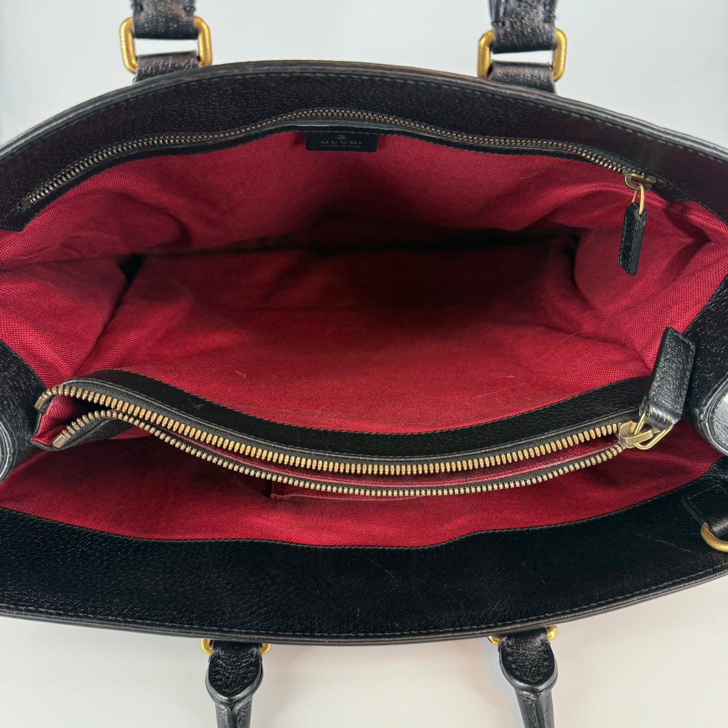 Gucci Black Leather Briefcase