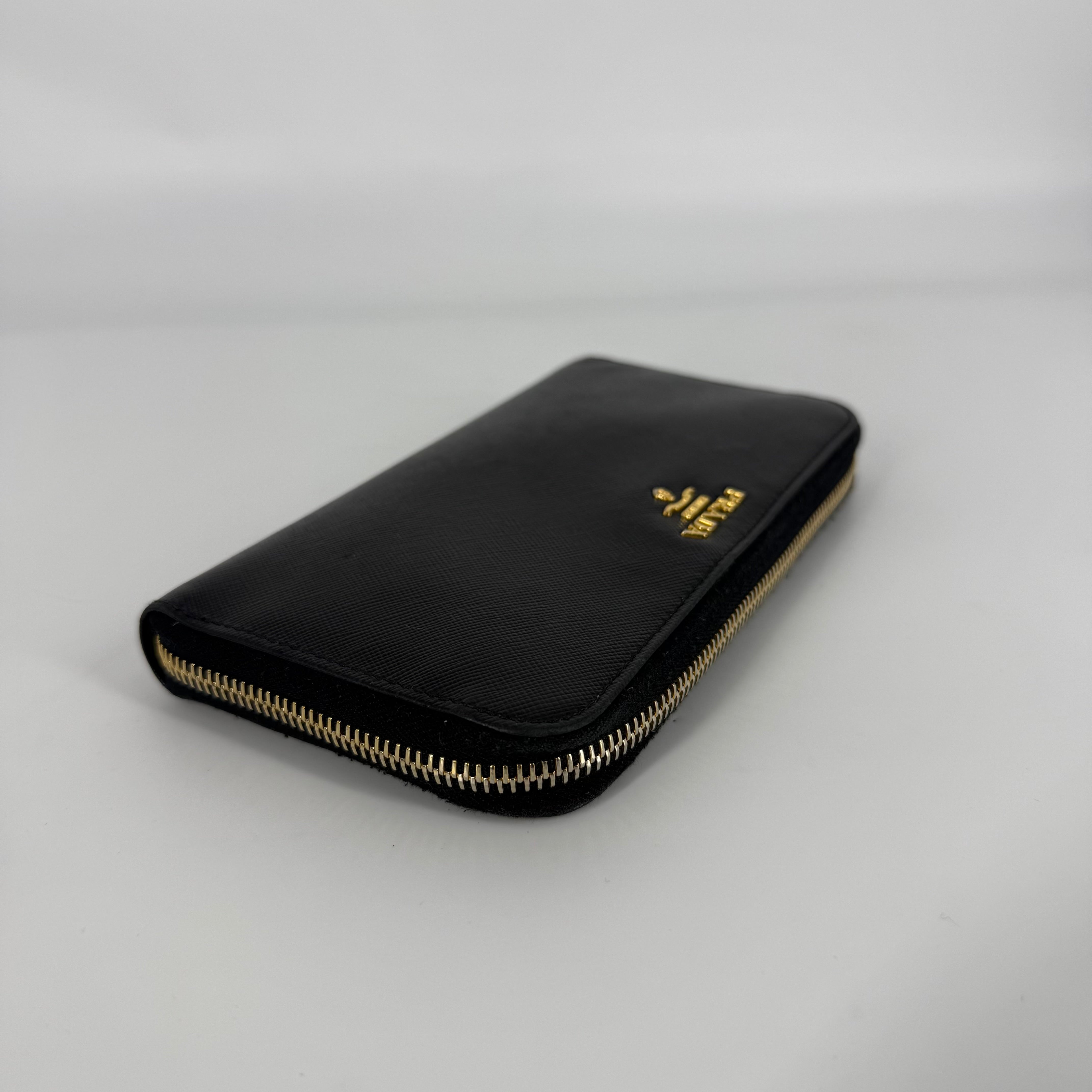 Saffiano Leather Long Wallet