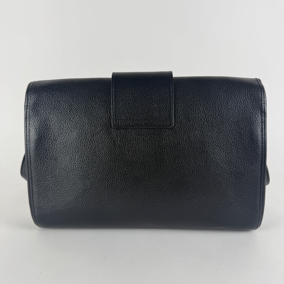 Vintage Crossbody Bag — Black Grained Leather