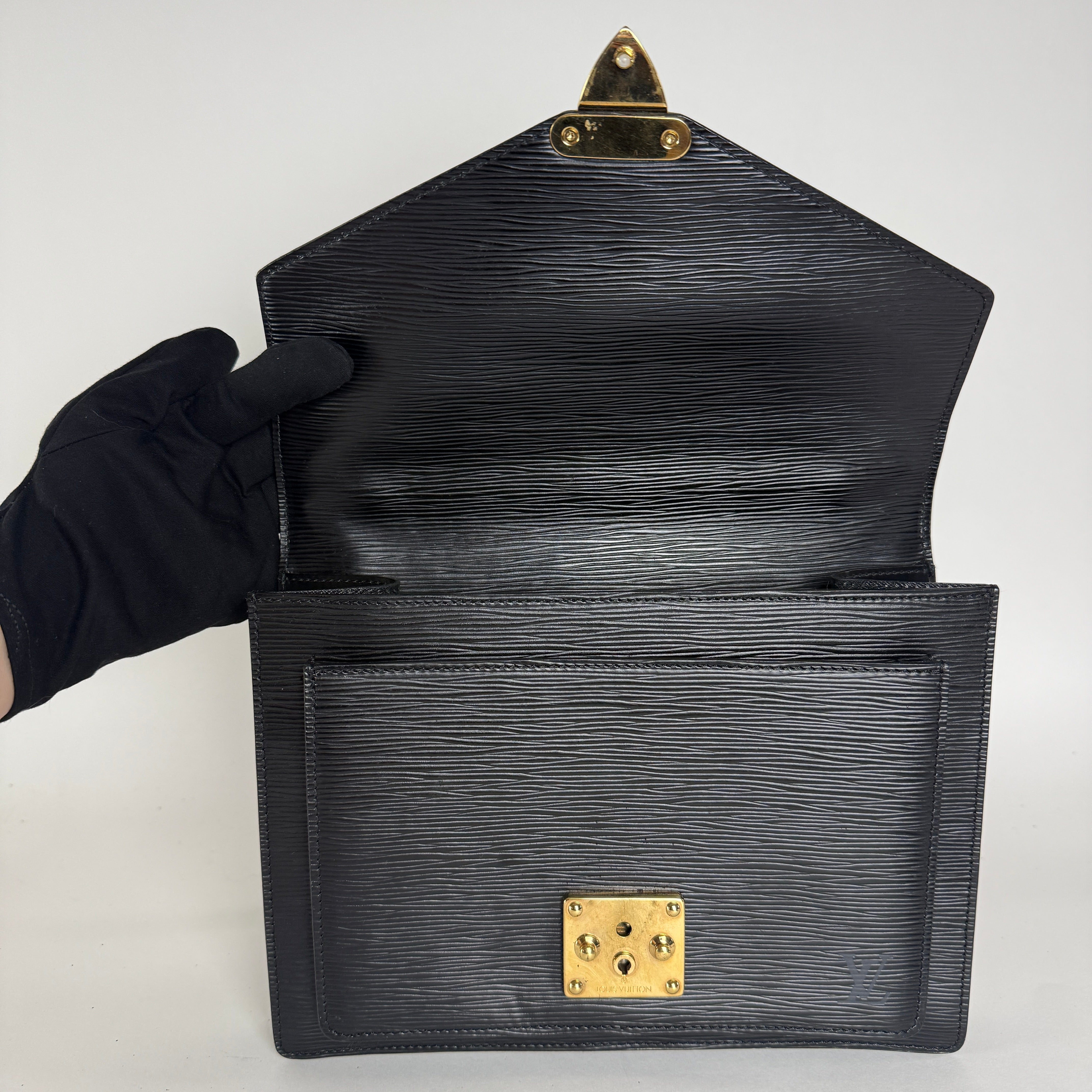 Monceau 28 — Black Epi Leather