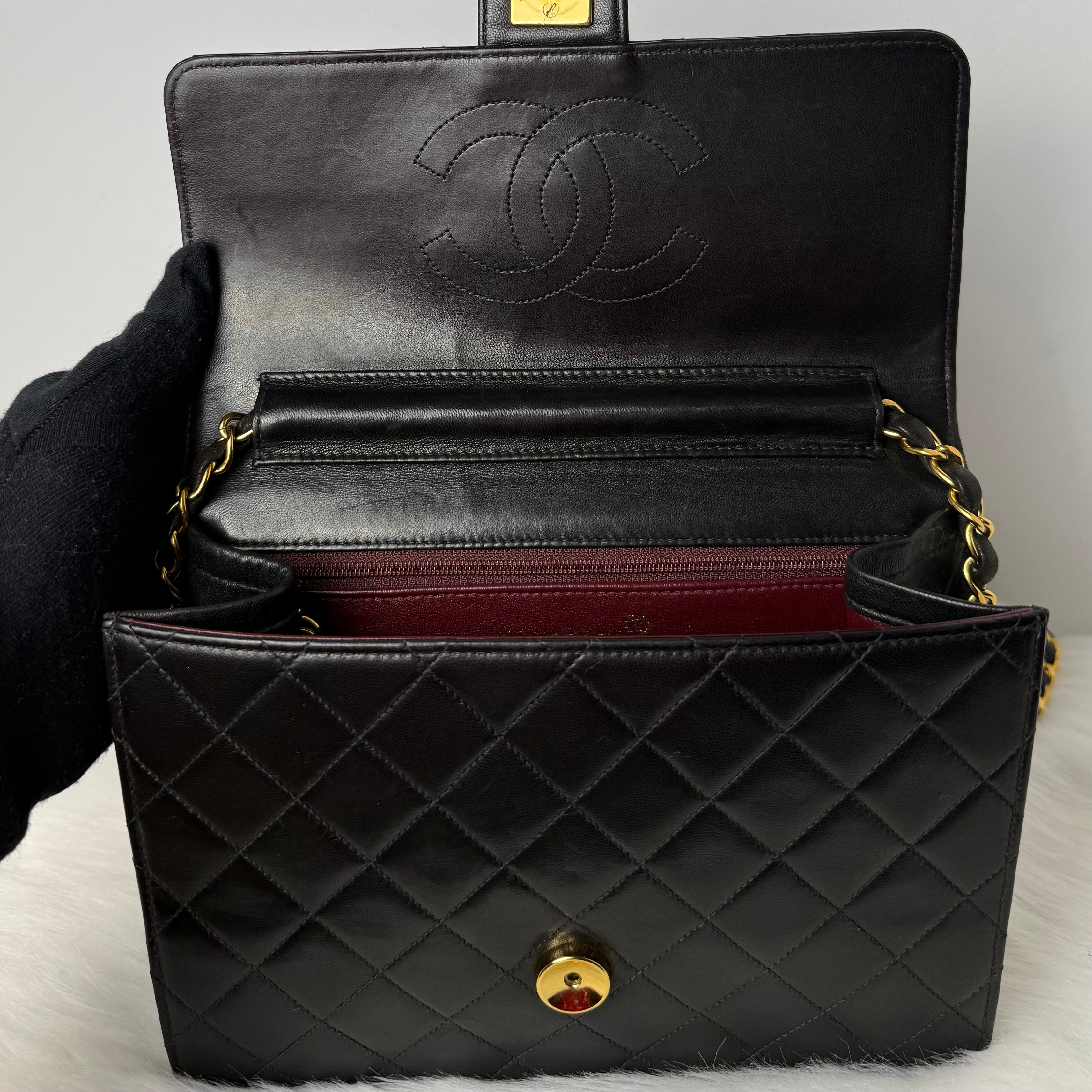 Vintage Flap Bag – 24K Gold