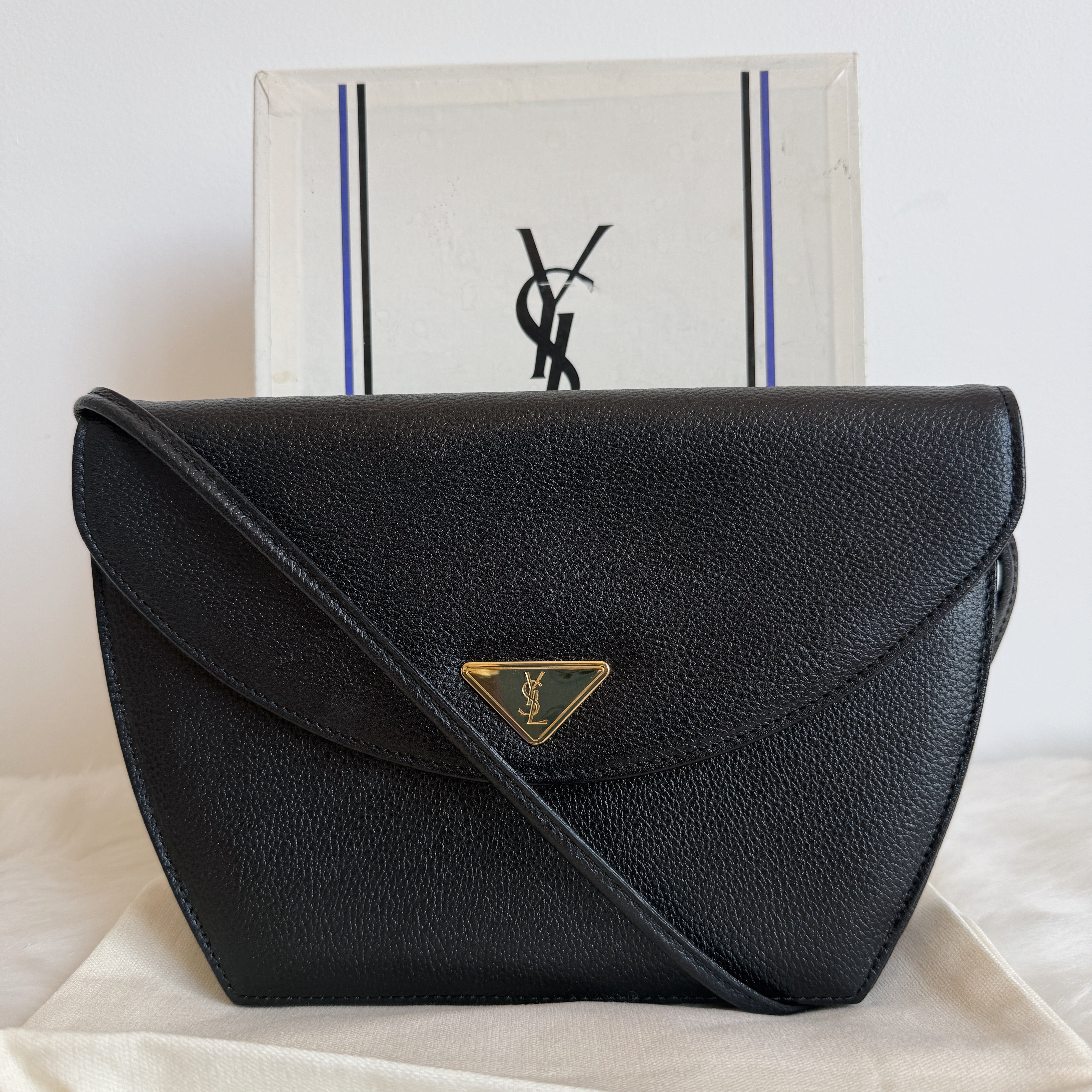 Vintage Black Crossbody Bag