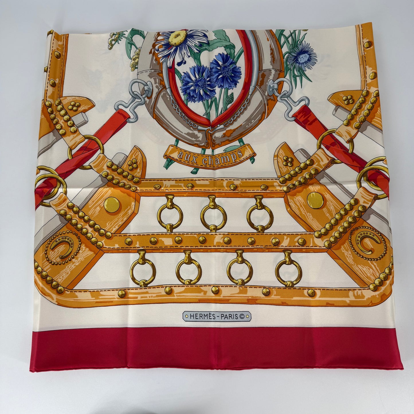 HERMES Carré 90 “Aux Champs”