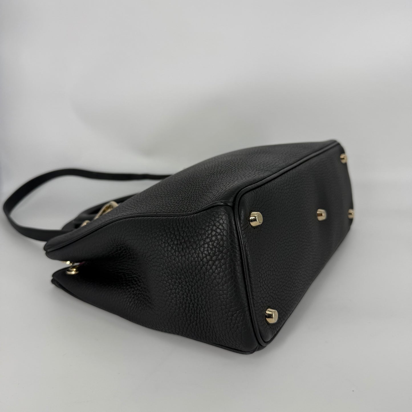 CHRISTIAN DIOR Diorissimo – Grained Leather - Black