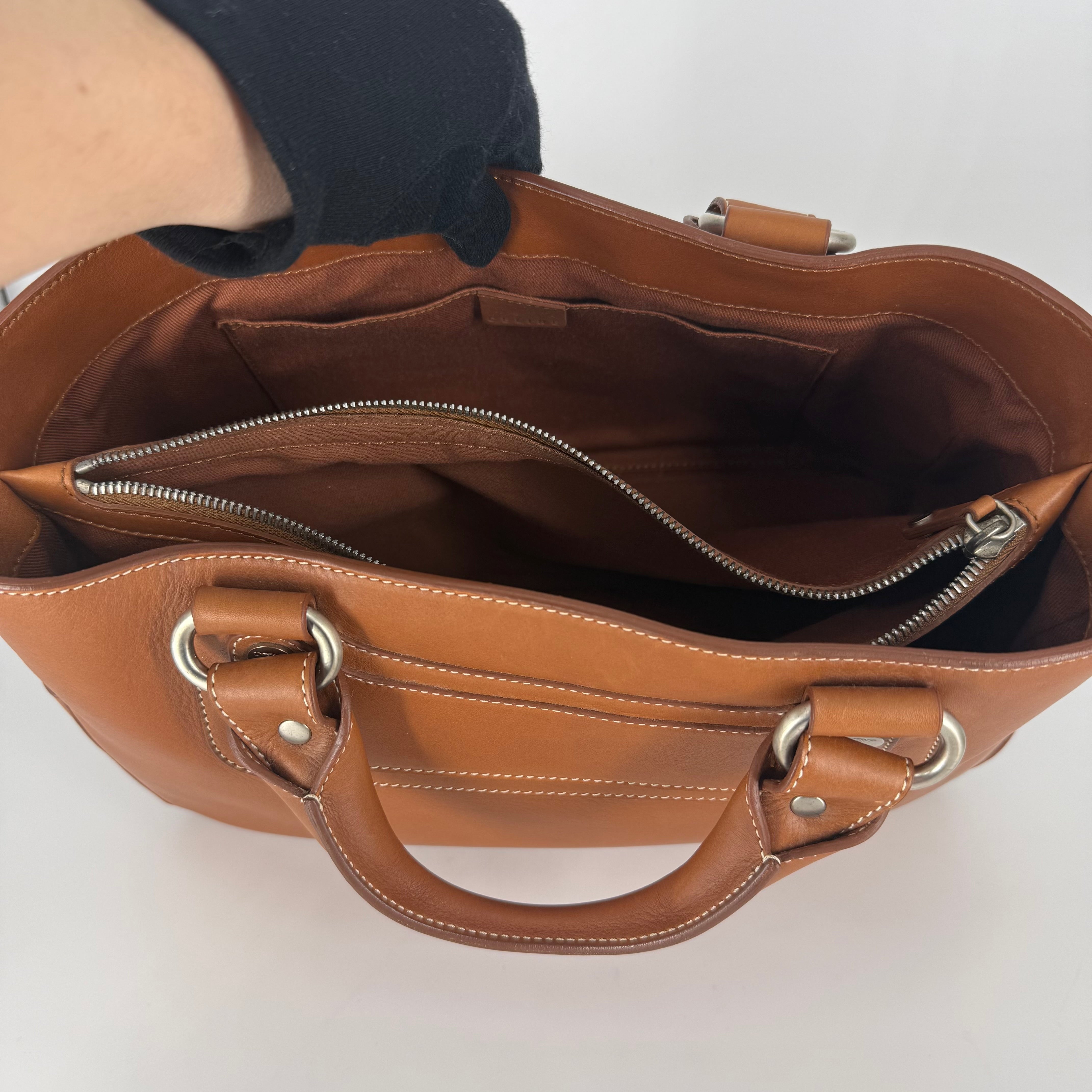 CÉLINE Boogie Bag – Brown Leather