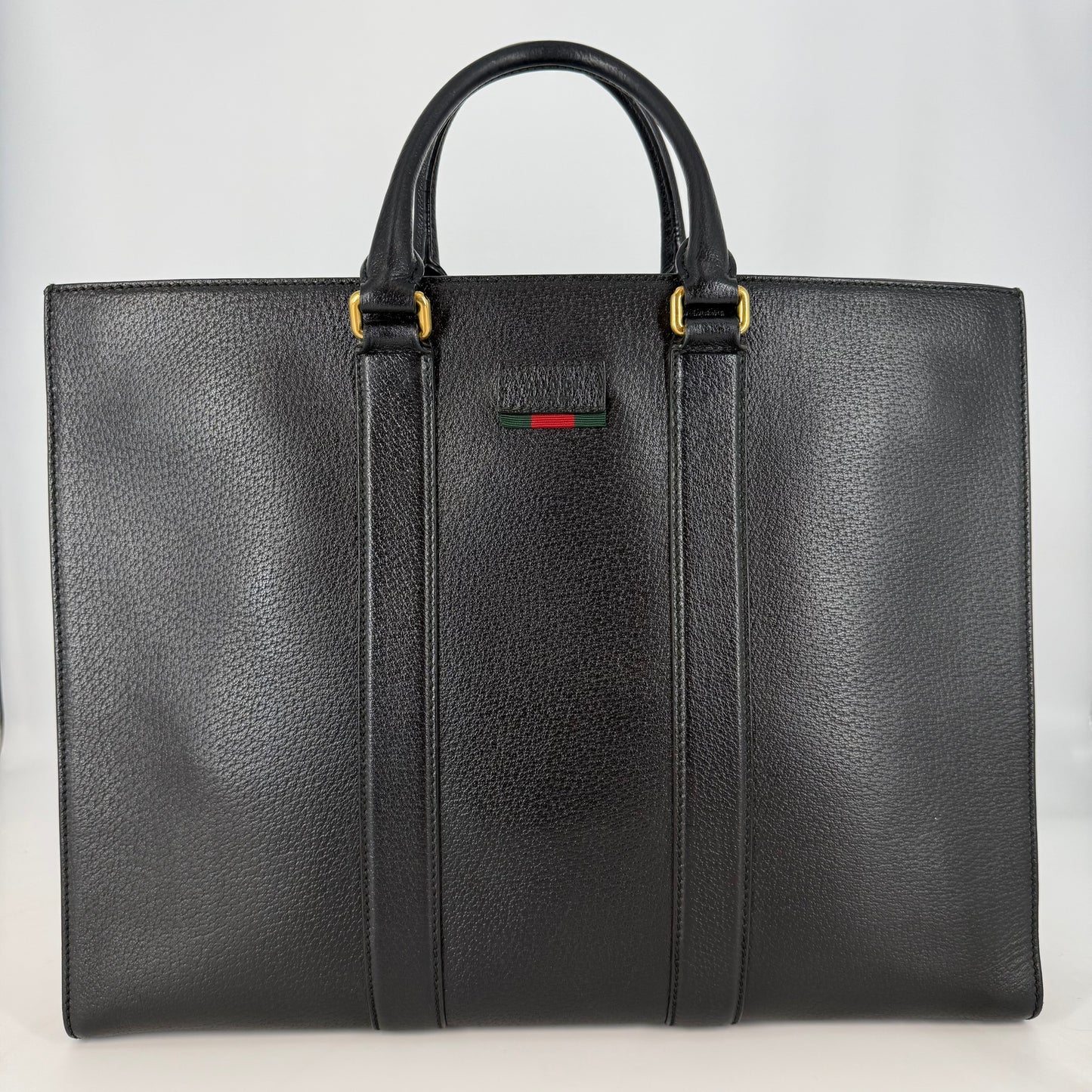 Gucci Black Leather Briefcase