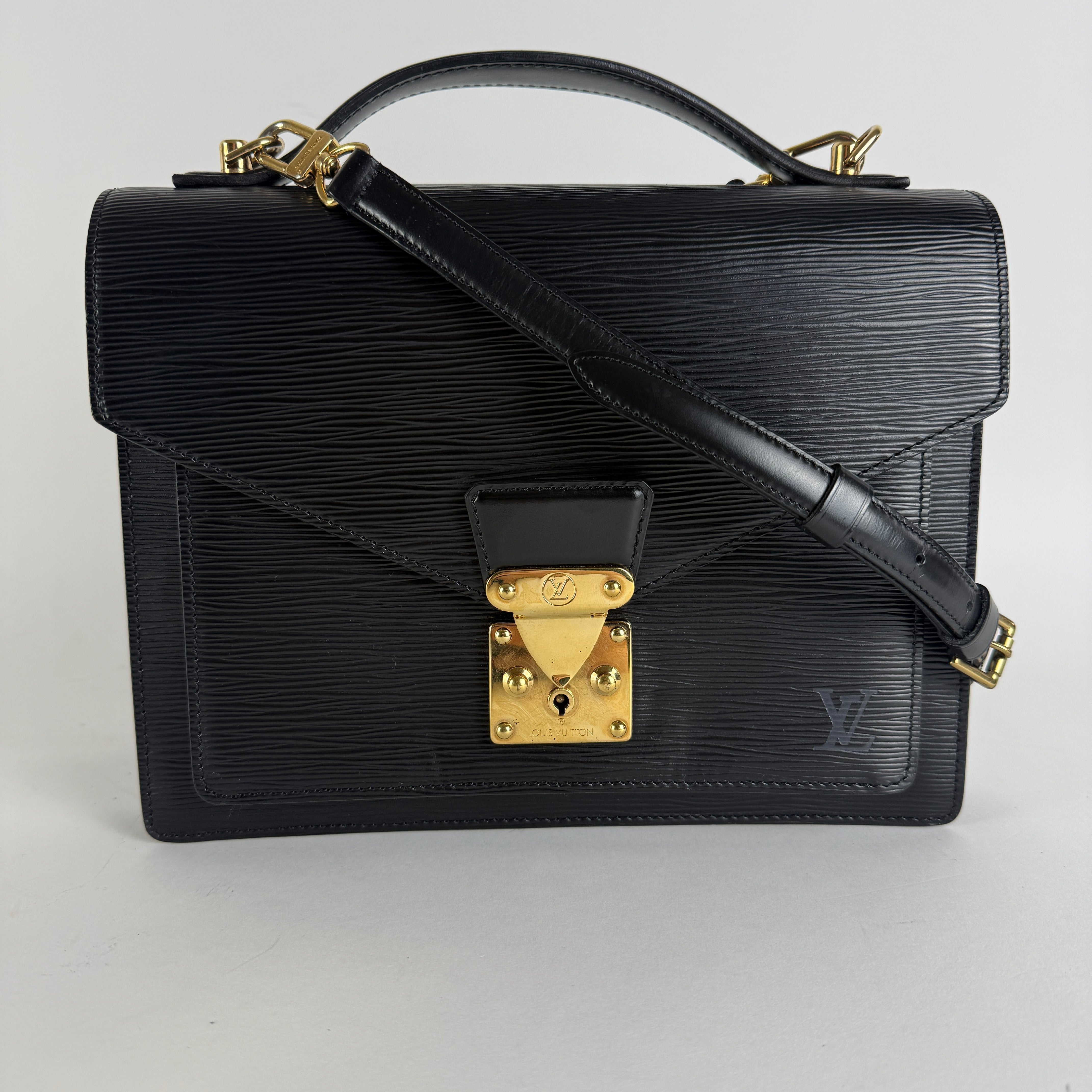 Monceau 28 — Black Epi Leather