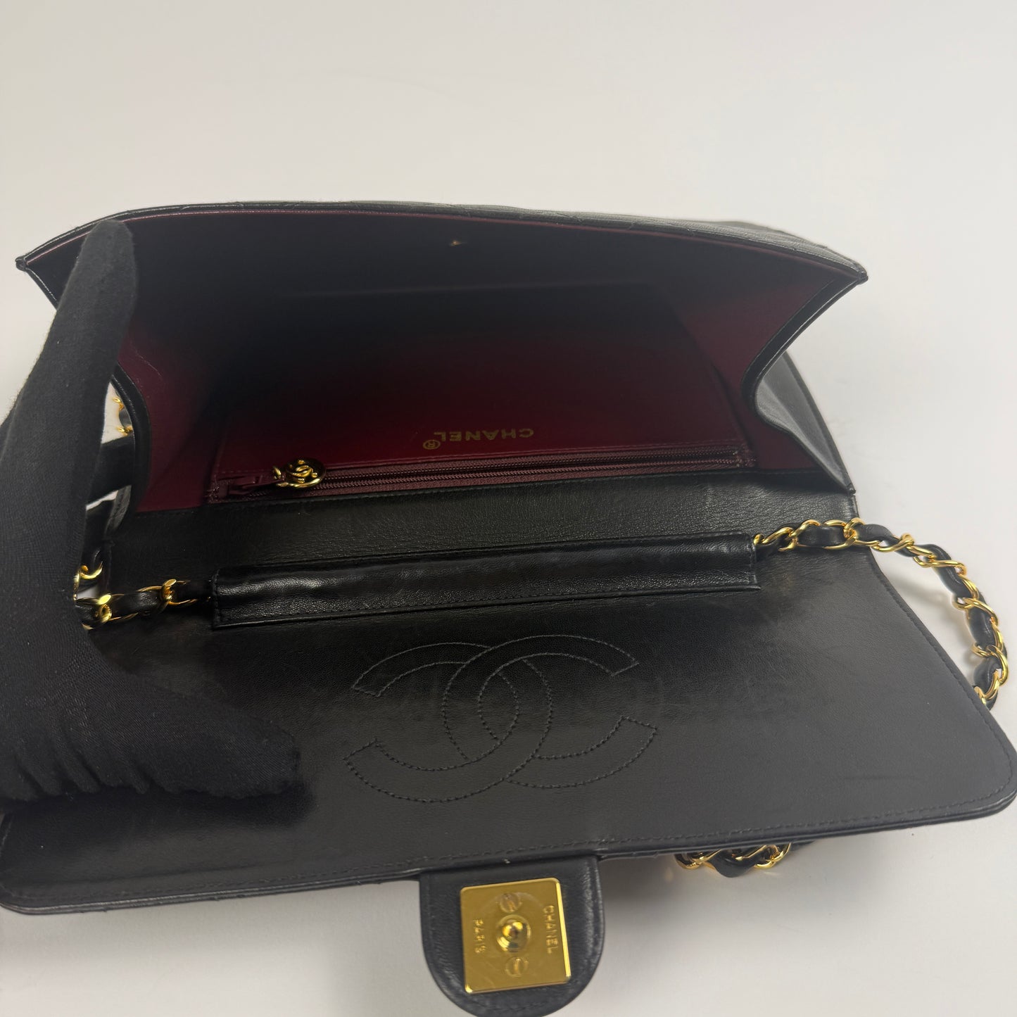 CHANEL Vintage Single Flap — 24K Gold-Plated
