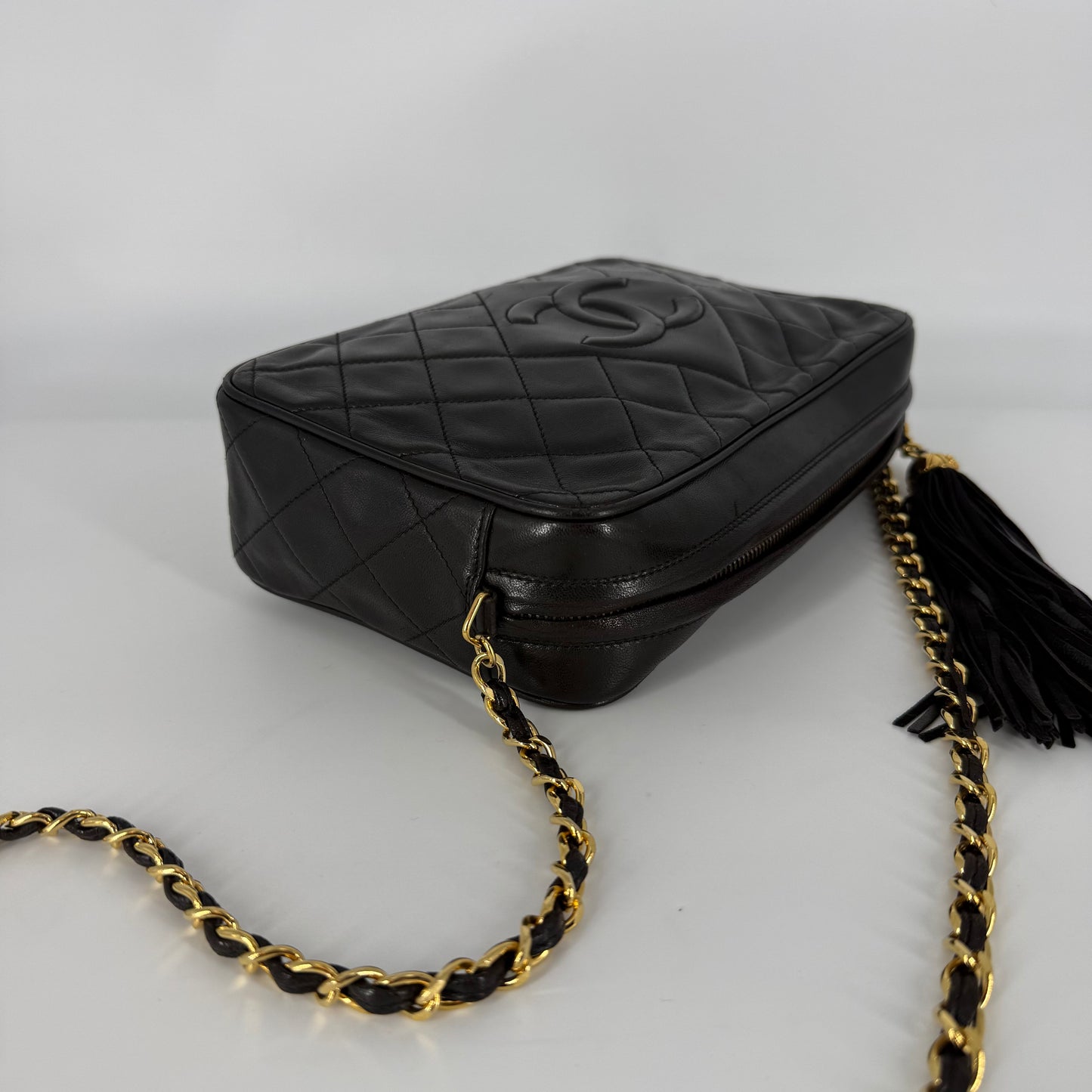 CHANEL Vintage 24-Karat Gold Camera Bag