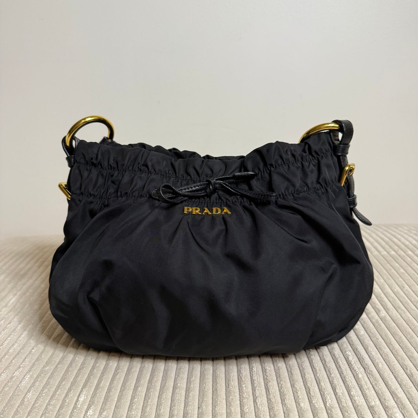 Prada Black Tessuto Shoulder Bag