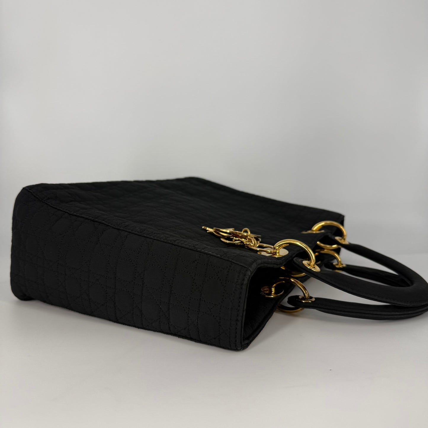 LADY DIOR Large – Black Nylon