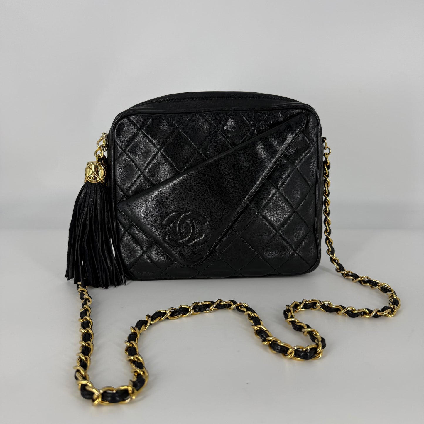 CHANEL Vintage 24-Karat Gold Camera Bag